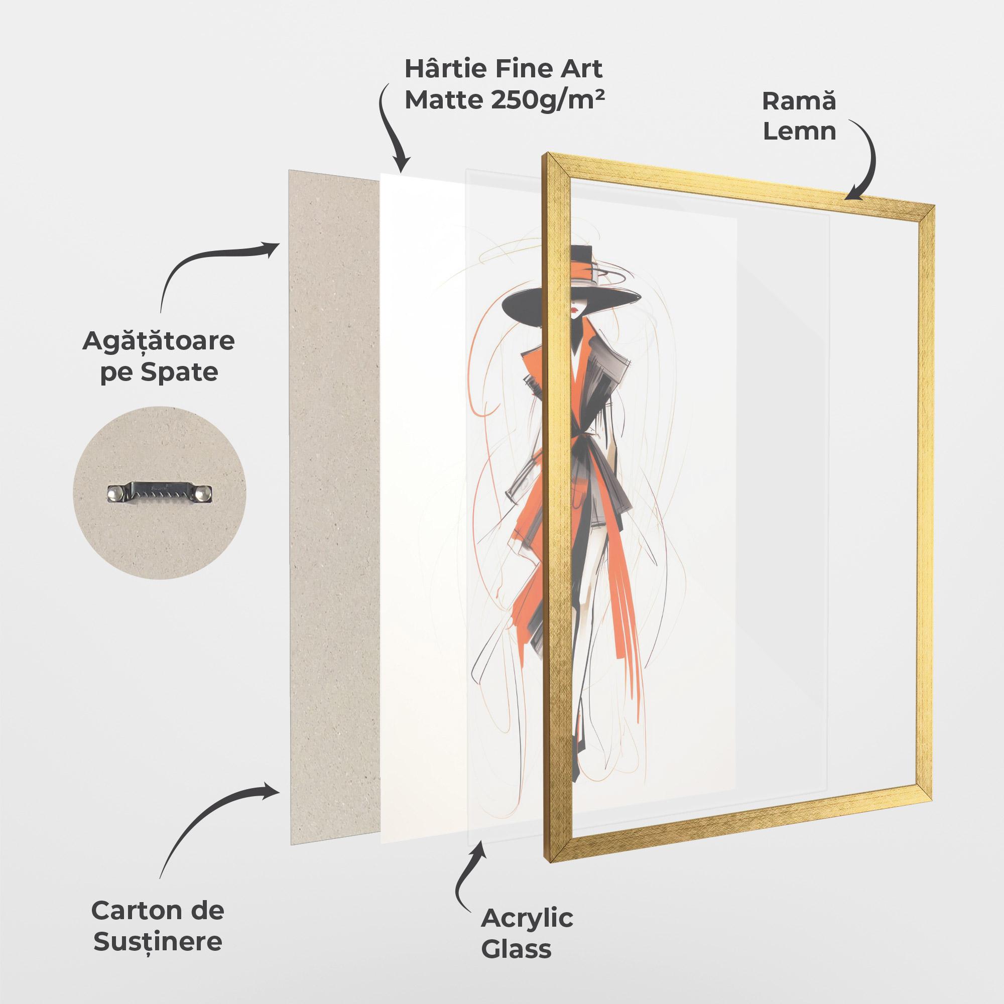 Poster Înrămat Handdrawn Doodle mockup 1