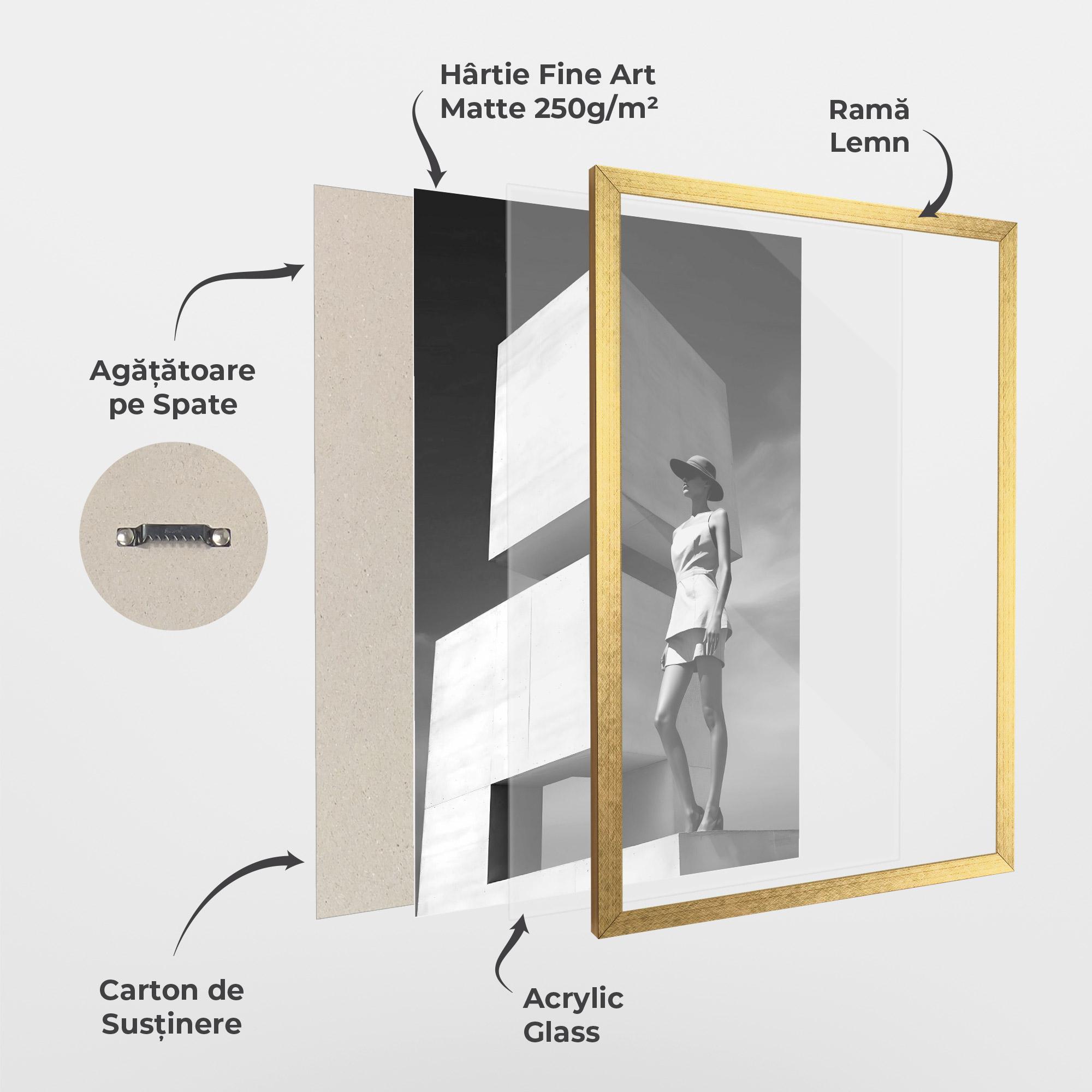 Poster Înrămat Modern Fashion Woman mockup 1