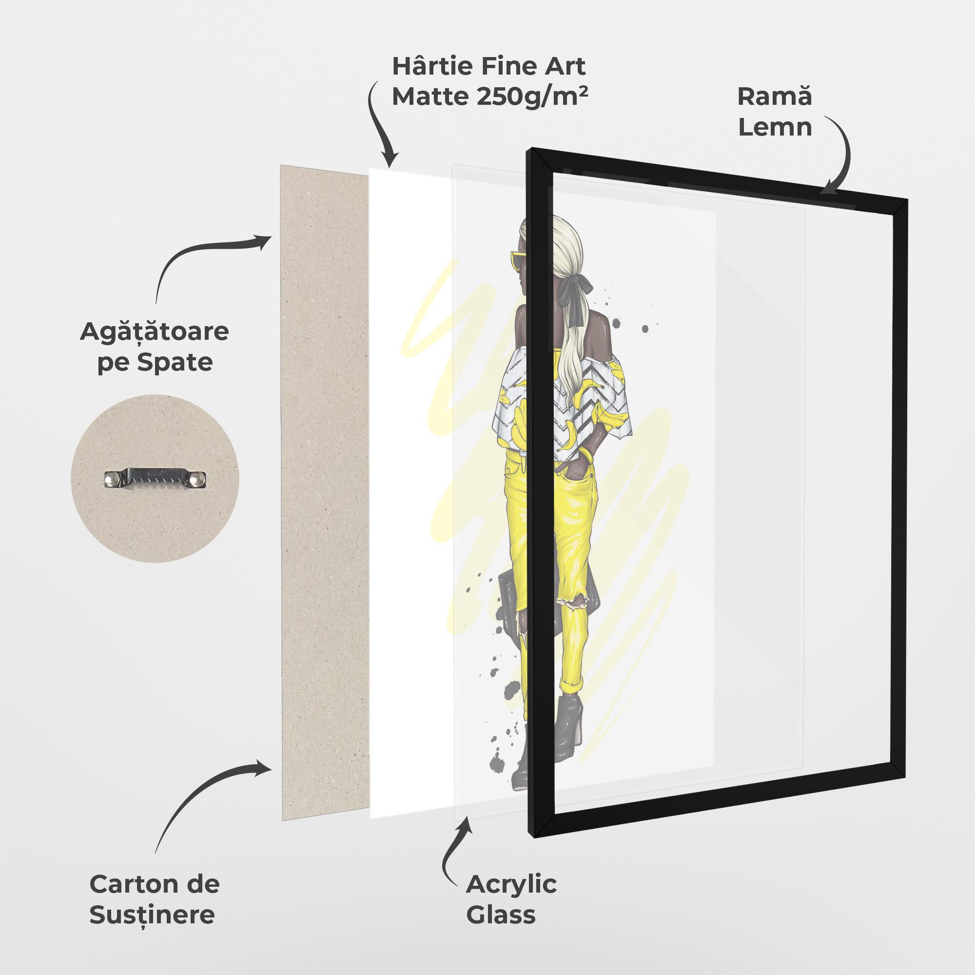 Poster Înrămat Banana Blouse mockup 1