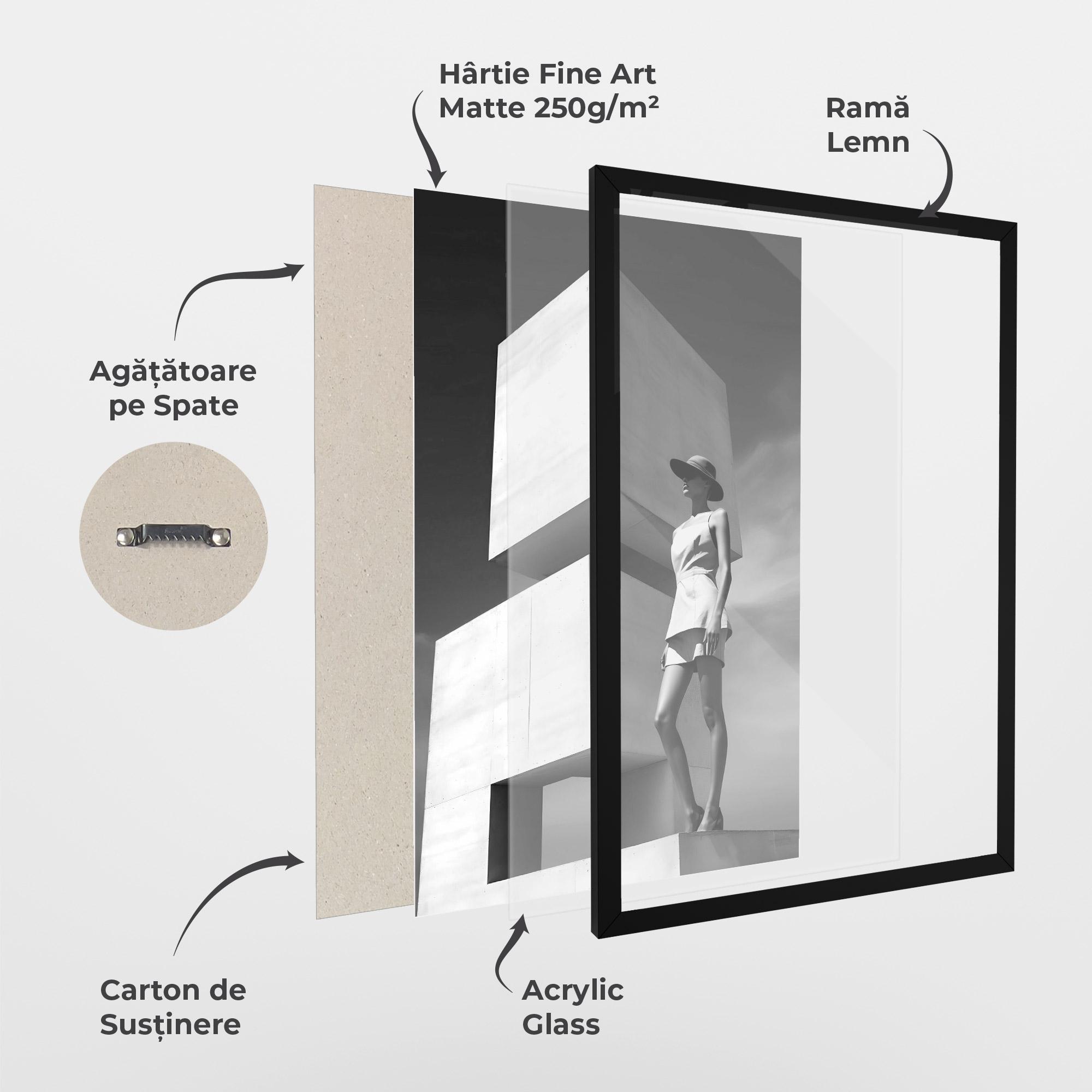 Poster Înrămat Modern Fashion Woman mockup 1