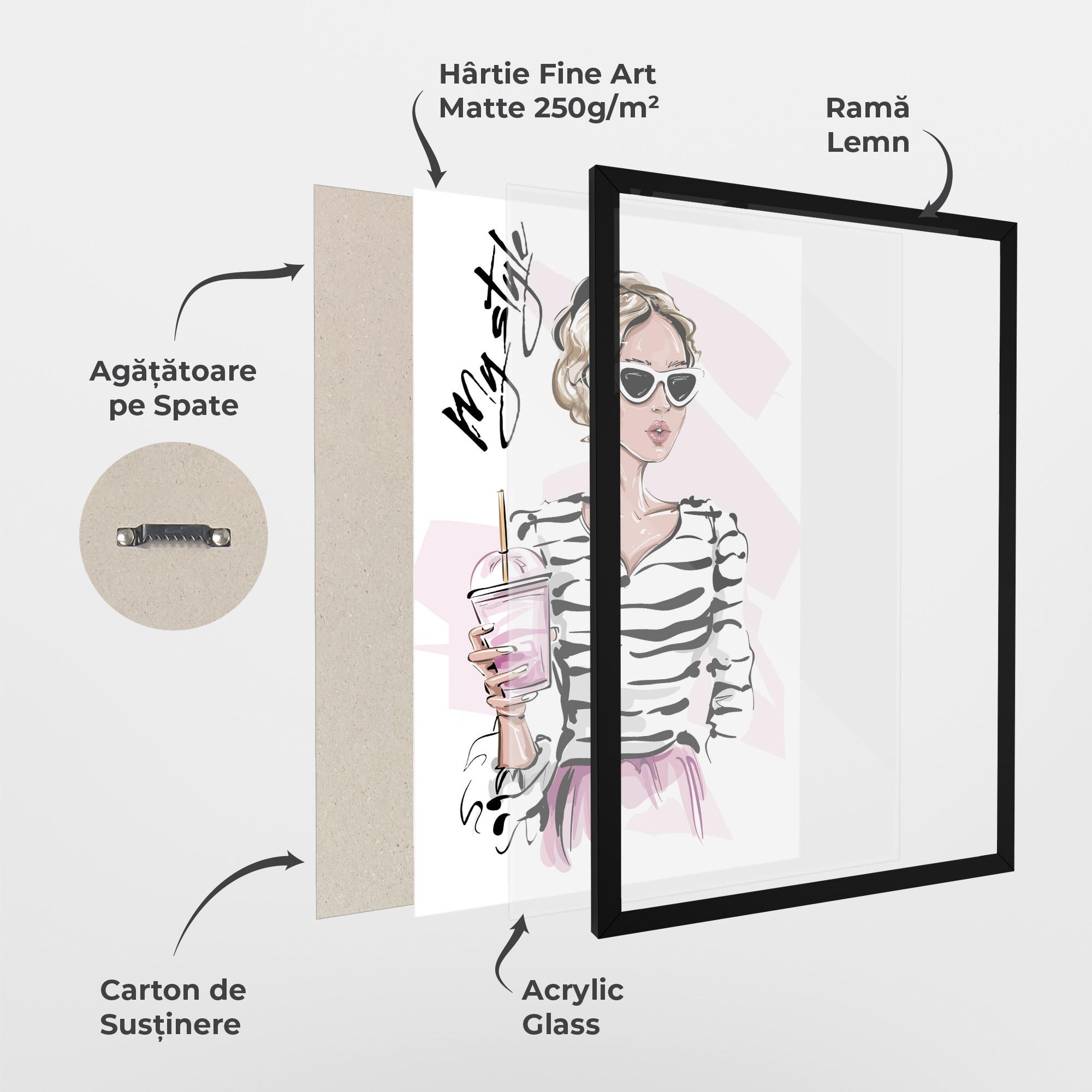 Poster Înrămat Pink Style mockup 1