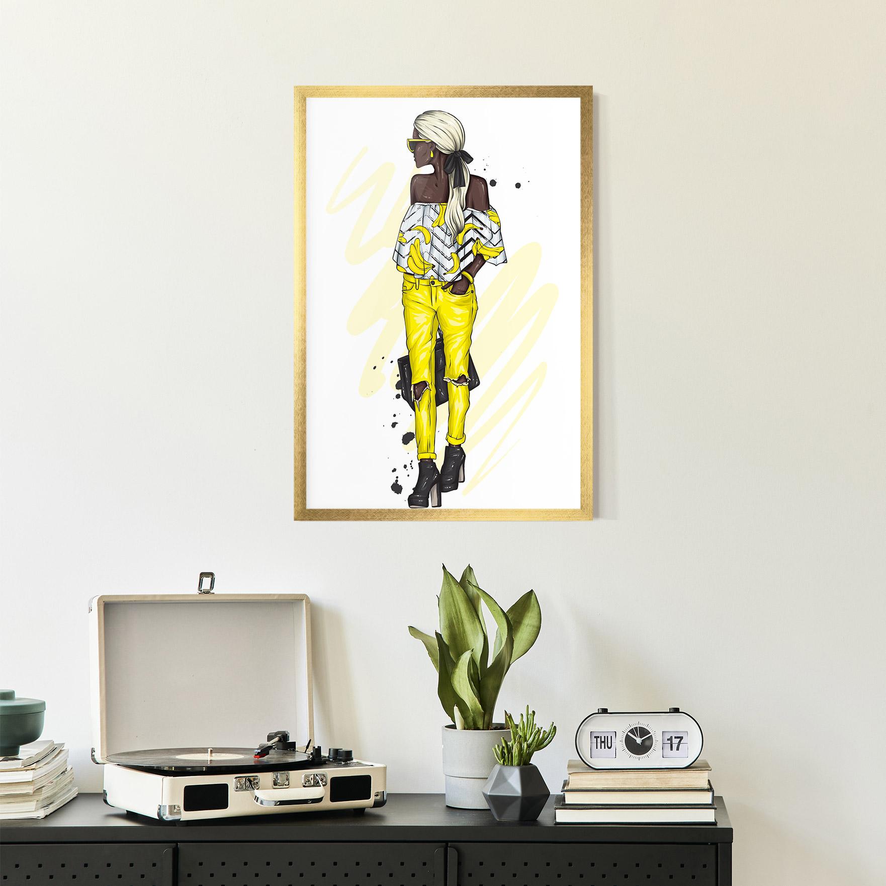 Poster Înrămat Banana Blouse mockup 2