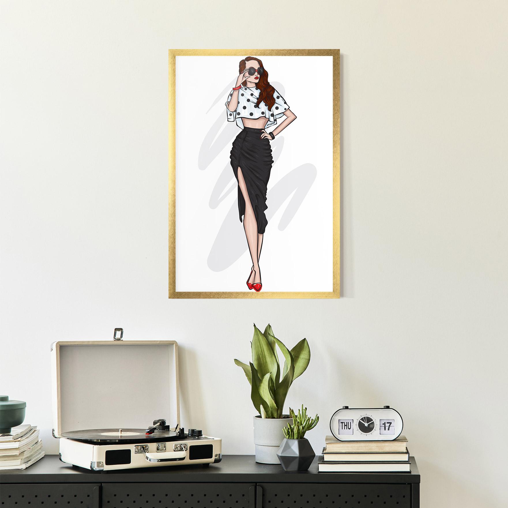Poster Înrămat Black Skirt Diva mockup 2