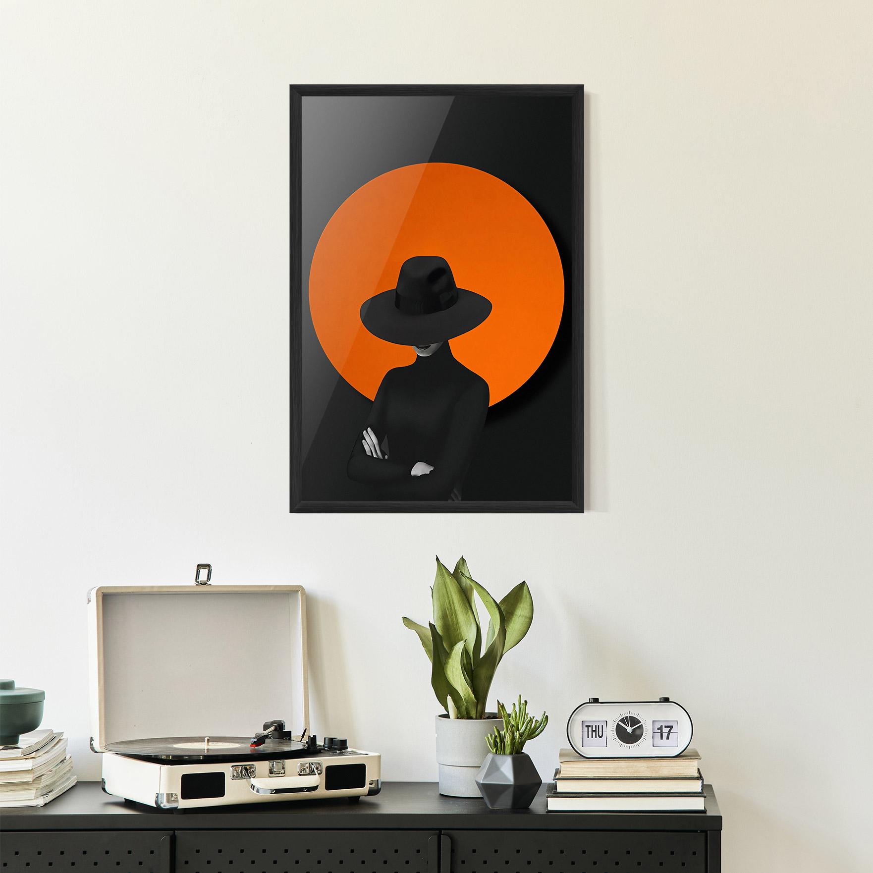 Poster Înrămat Black Fashion mockup 2