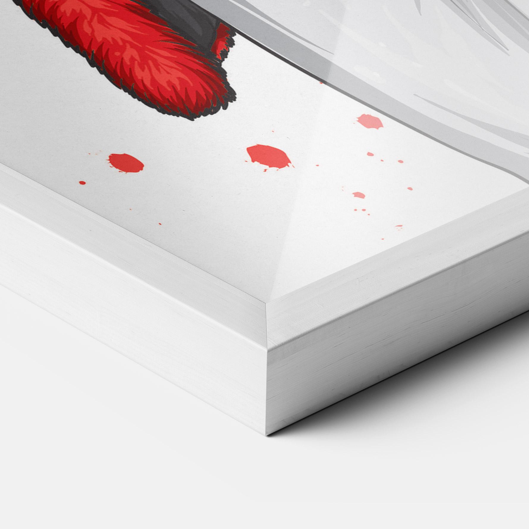 Poster Înrămat Black Blouse Woman mockup 3