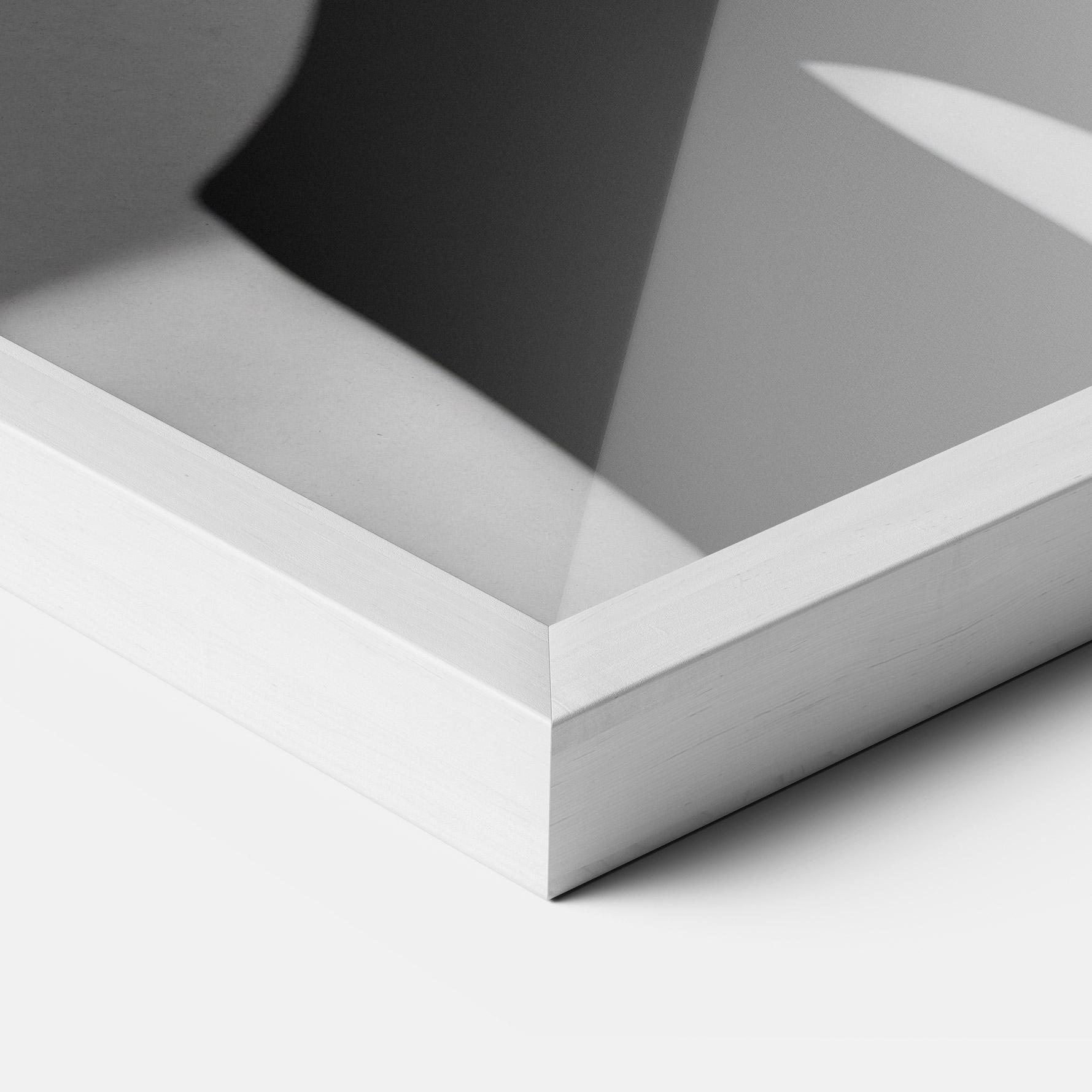 Poster Înrămat Black Lines On Face mockup 3