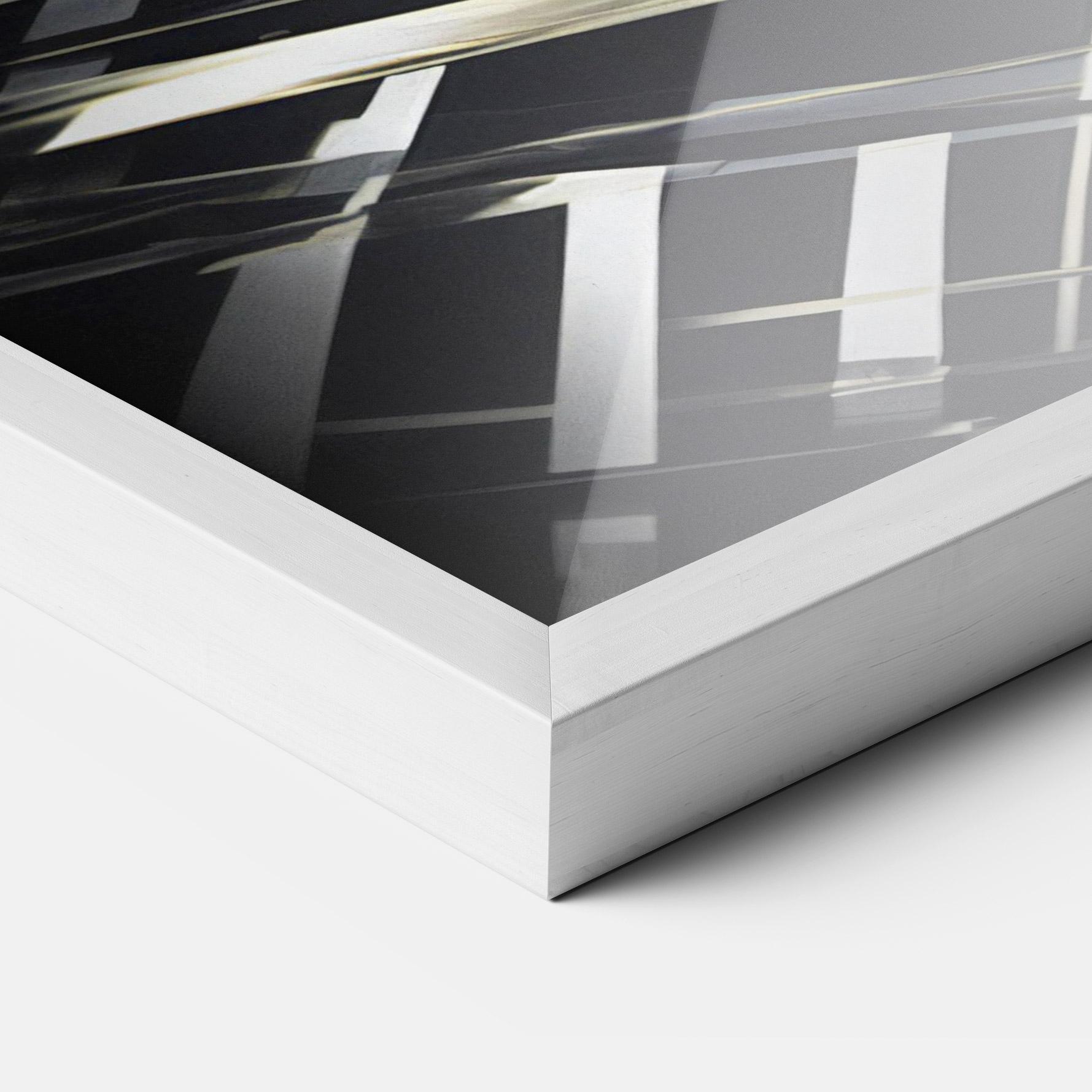 Poster Înrămat Futuristic Make Up Woman mockup 3