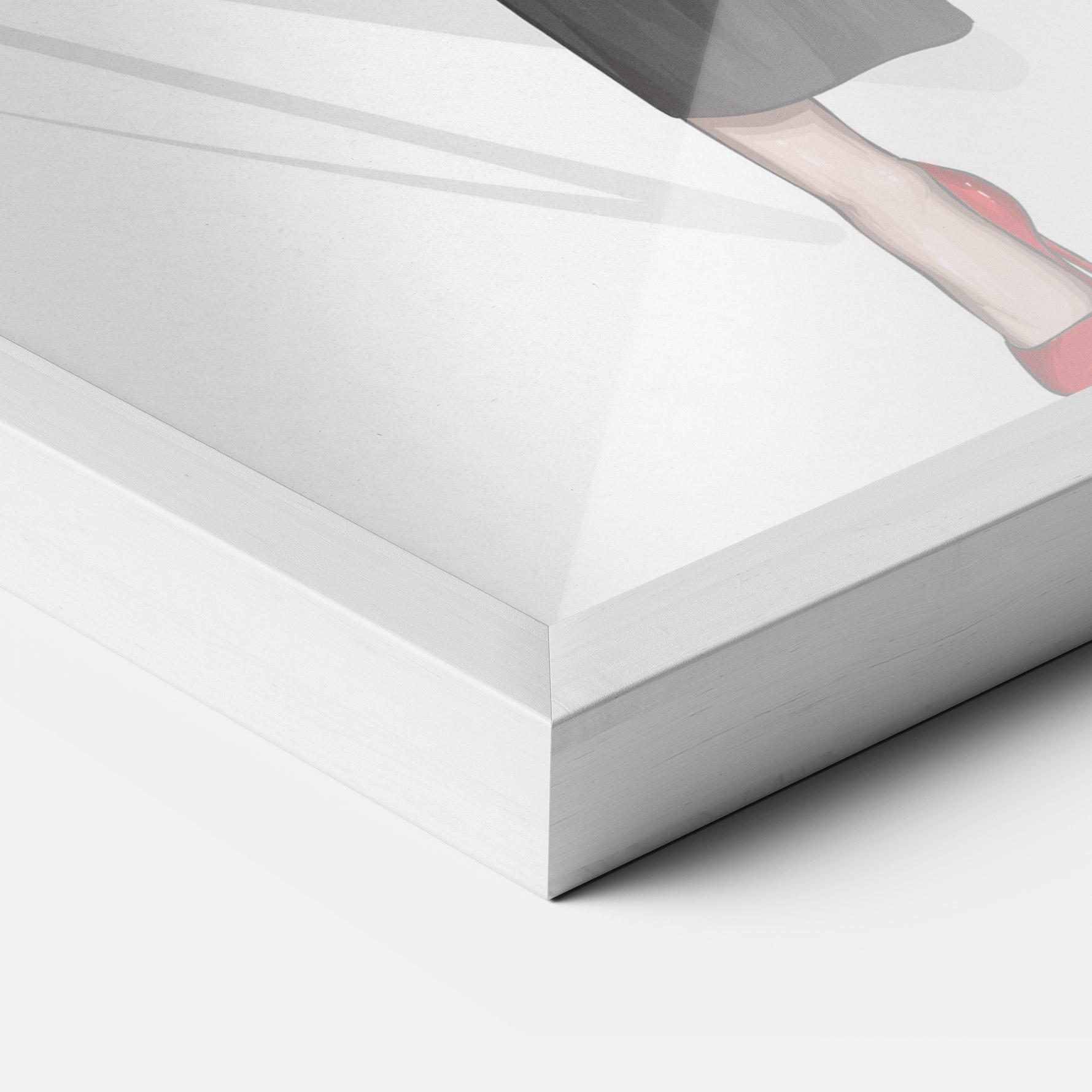 Poster Înrămat Pretty Woman In White mockup 3