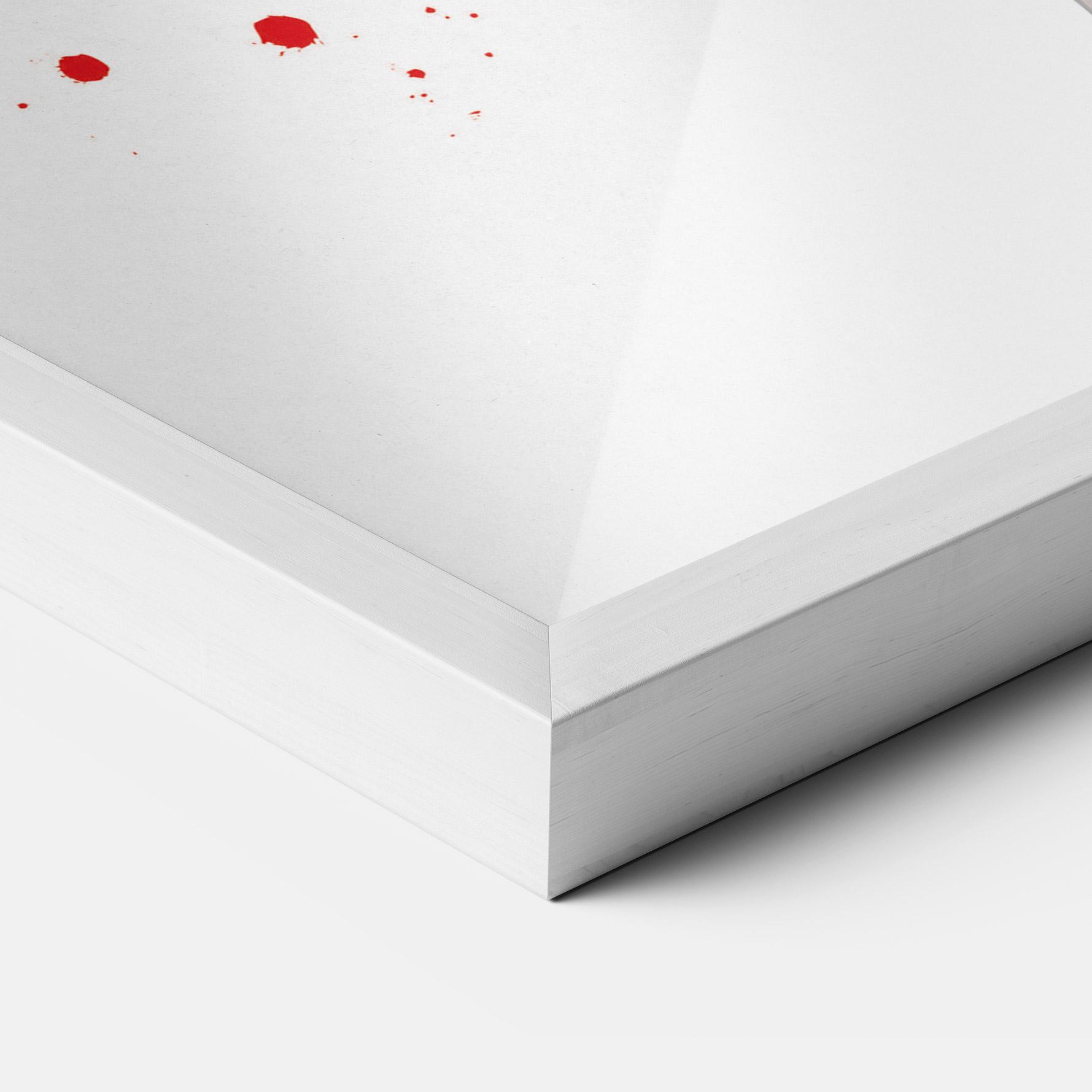 Poster Înrămat Red Pants Woman mockup 3