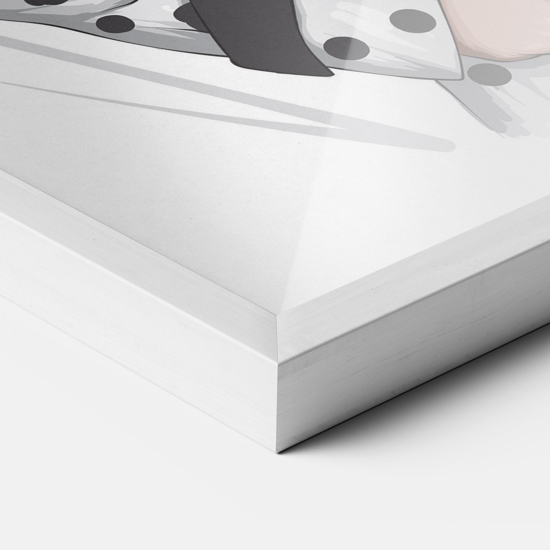 Poster Înrămat White Red Outfit mockup 3