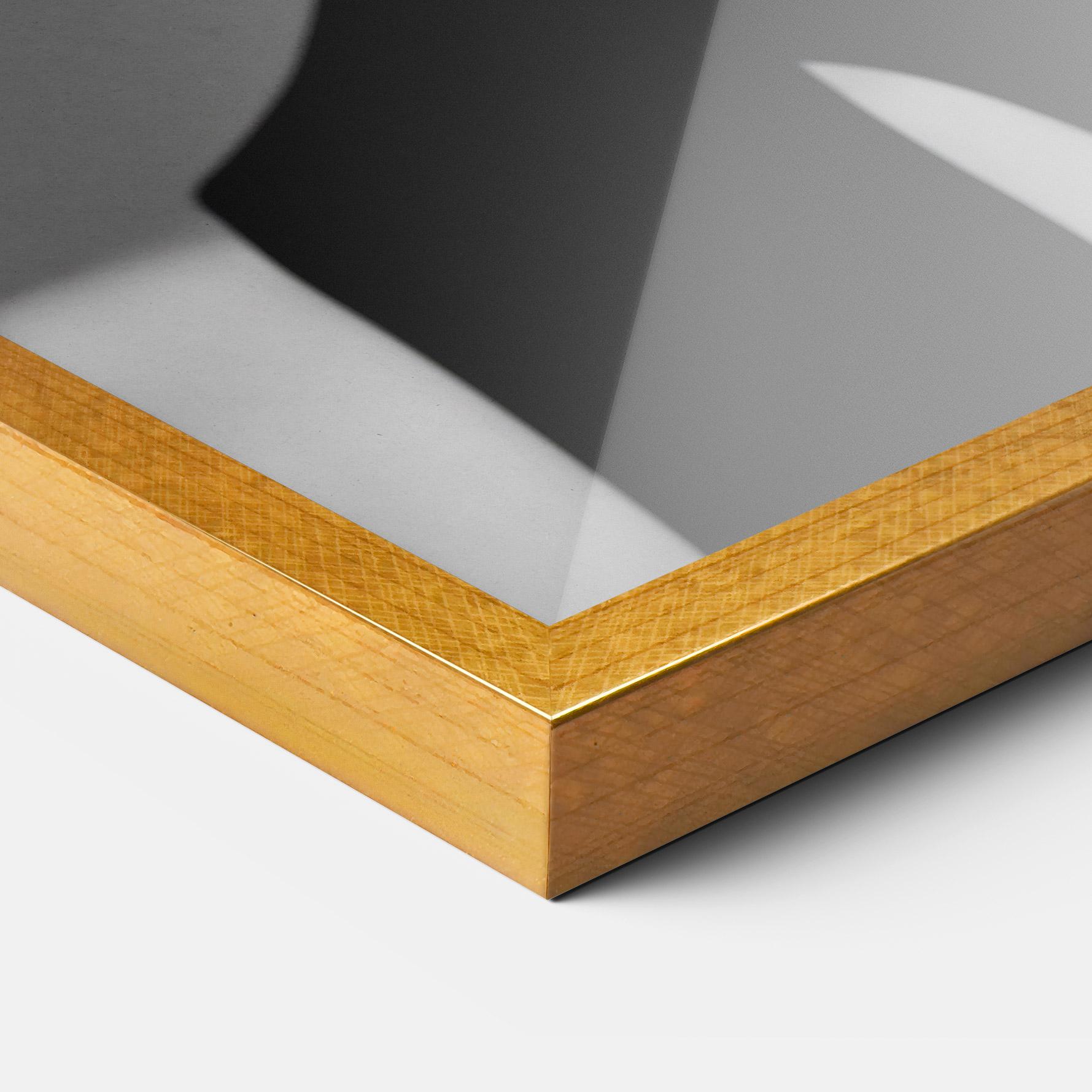 Poster Înrămat Black Lines On Face mockup 3