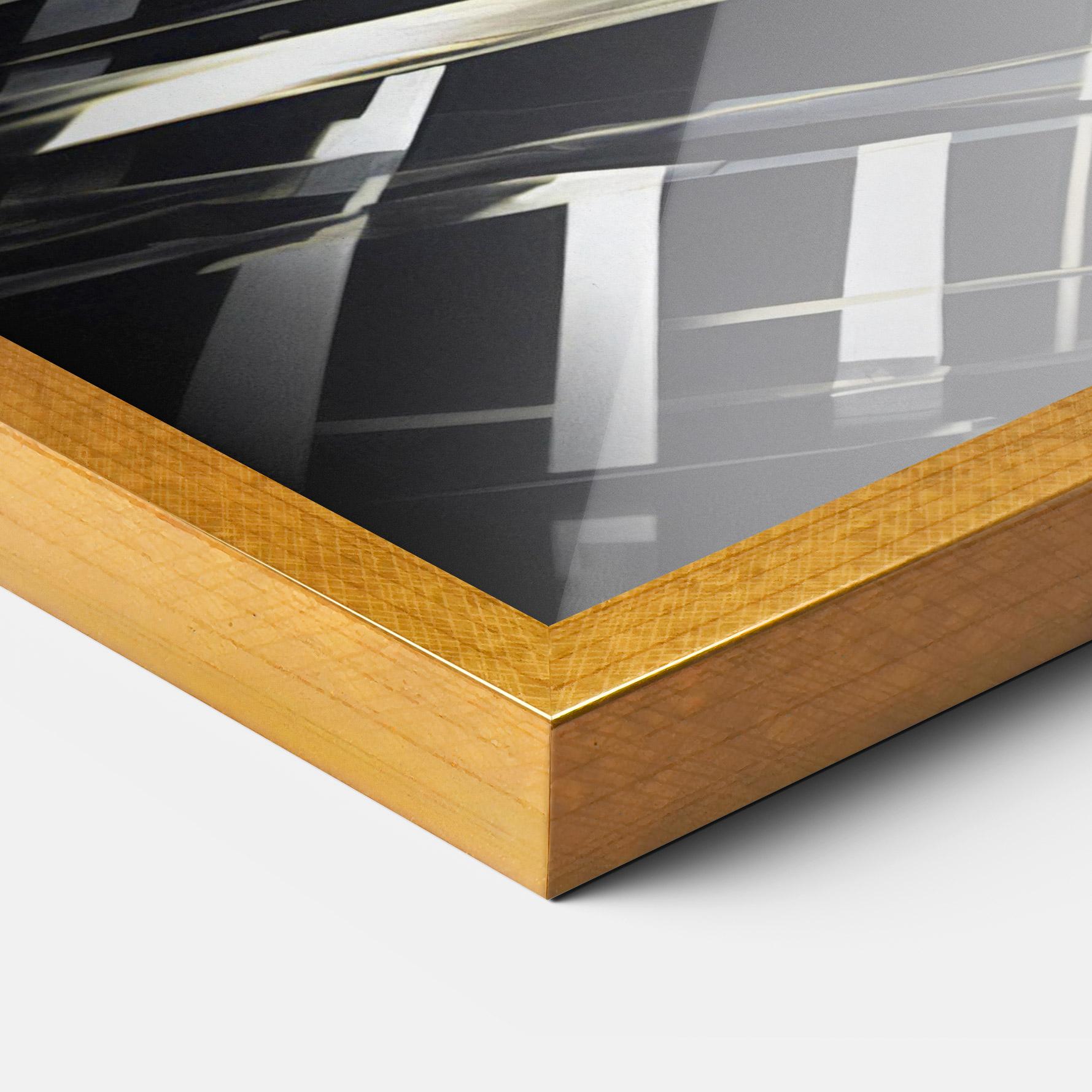 Poster Înrămat Futuristic Make Up Woman mockup 3