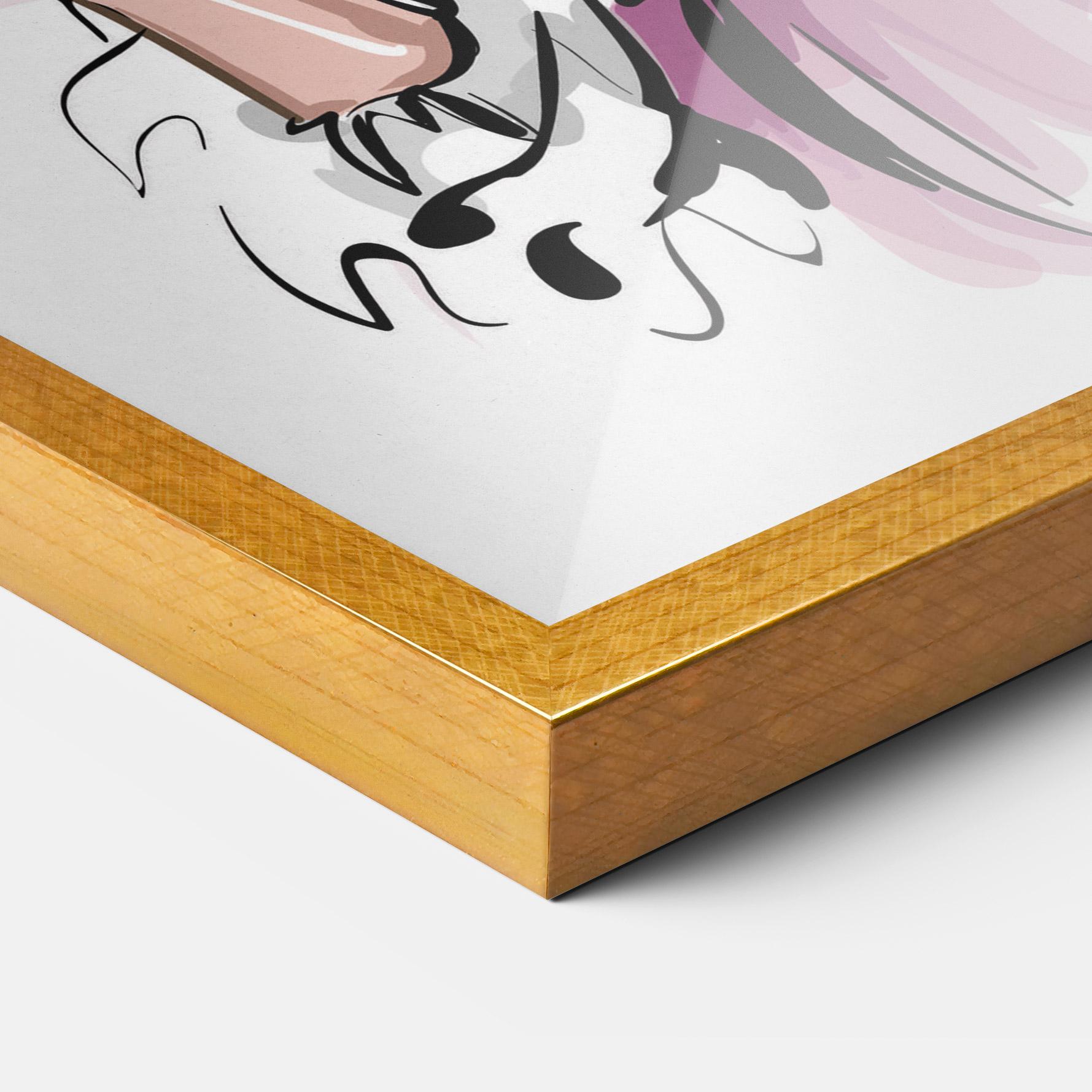 Poster Înrămat Pink Style mockup 3