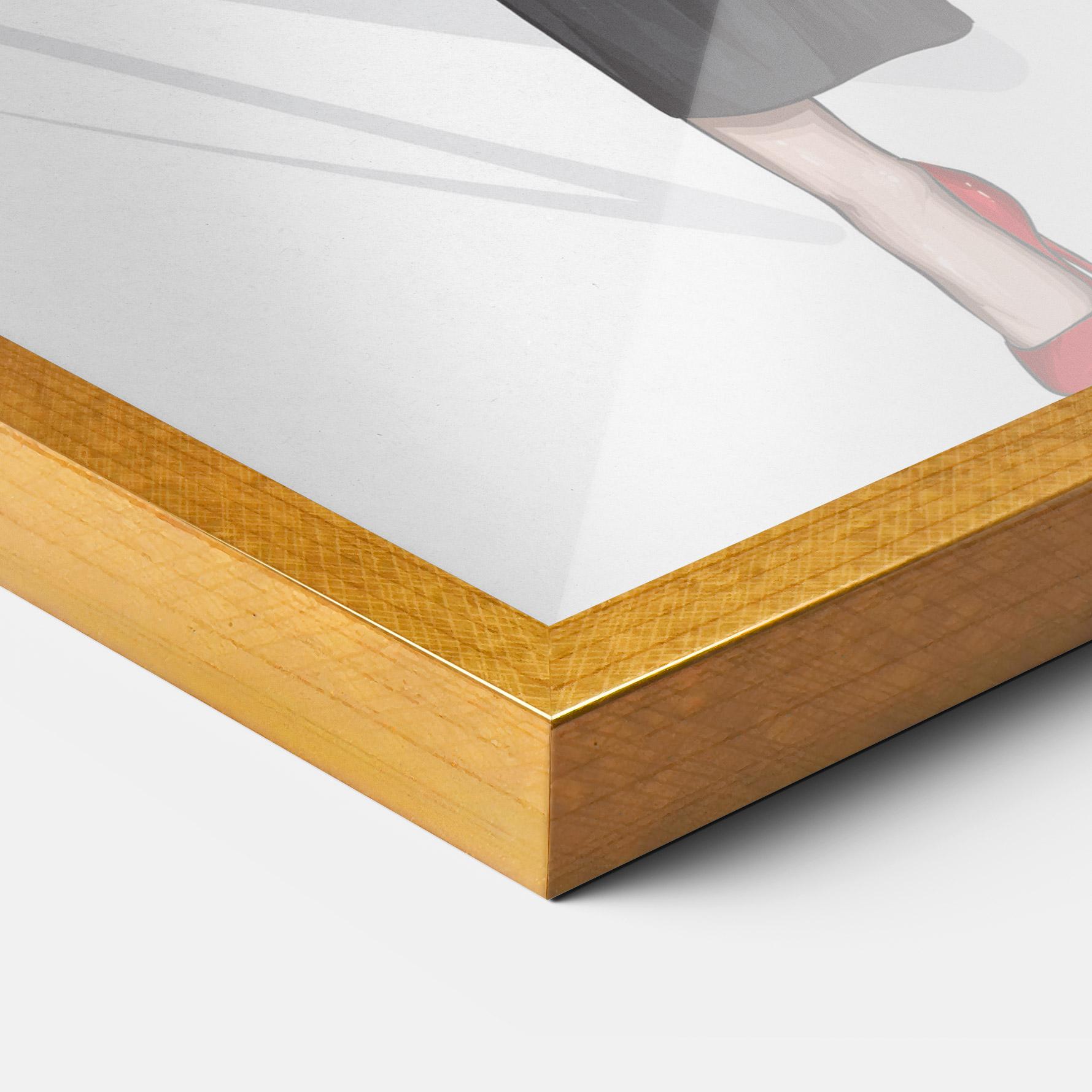 Poster Înrămat Pretty Woman In White mockup 3