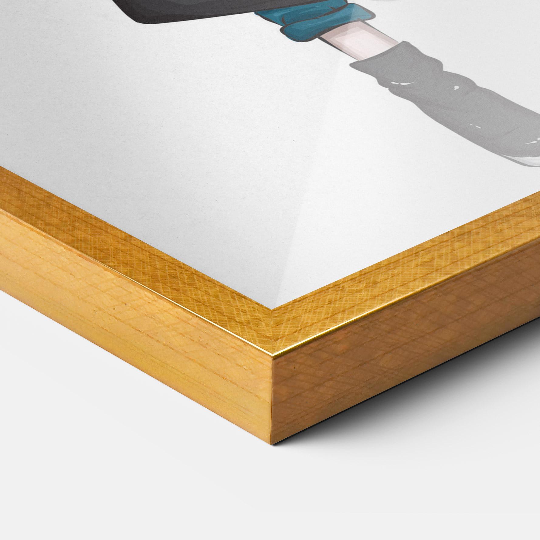 Poster Înrămat Red Coat mockup 3