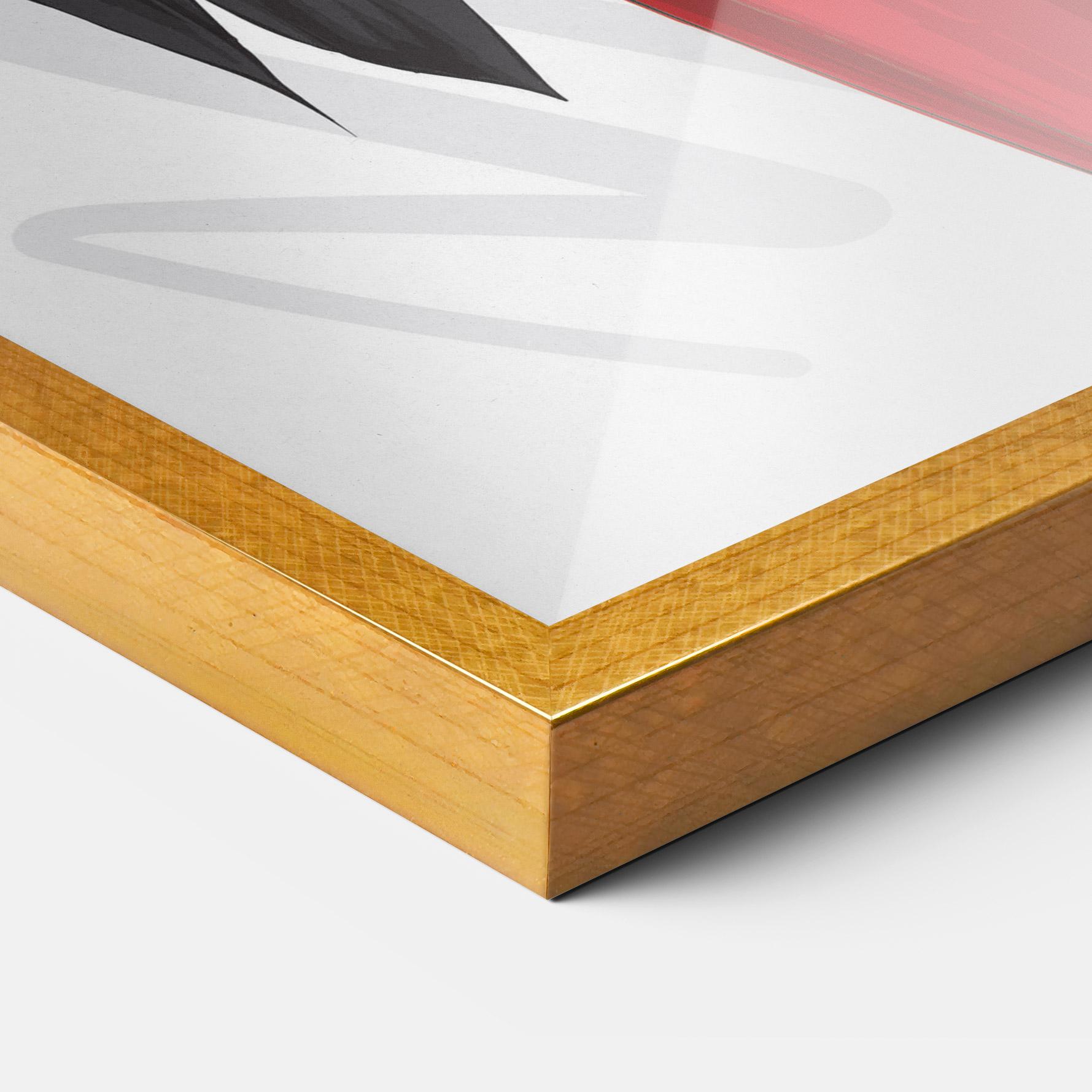 Poster Înrămat Red Suit Woman mockup 3