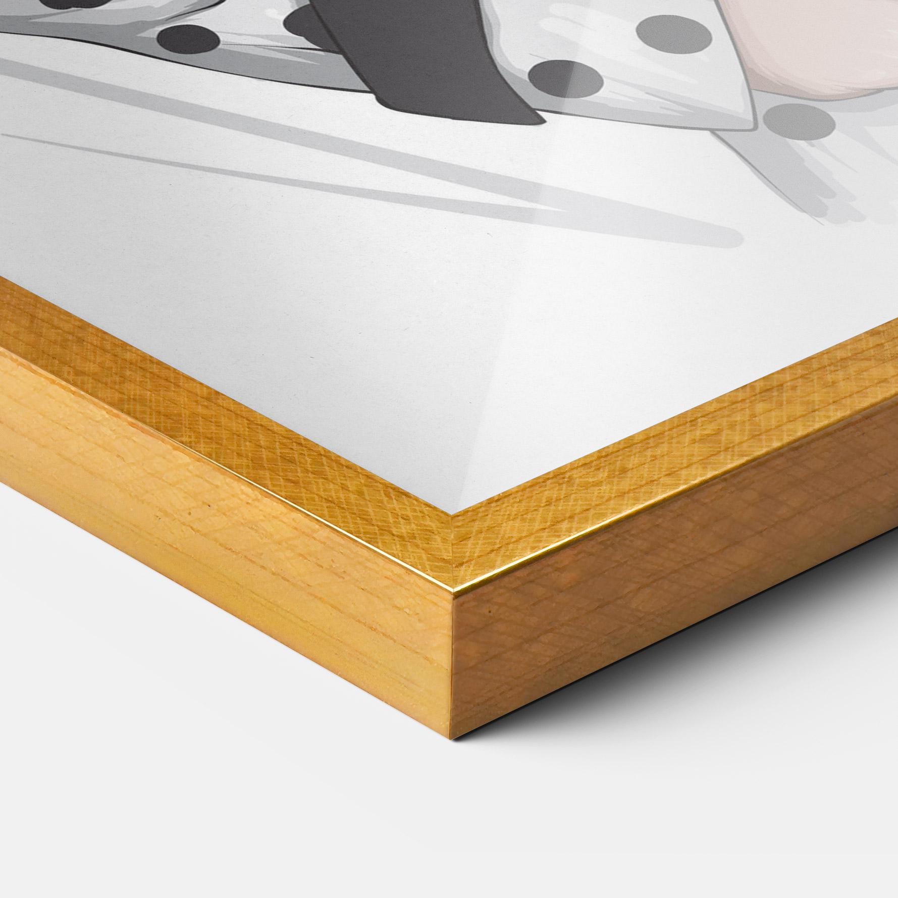 Poster Înrămat White Red Outfit mockup 3