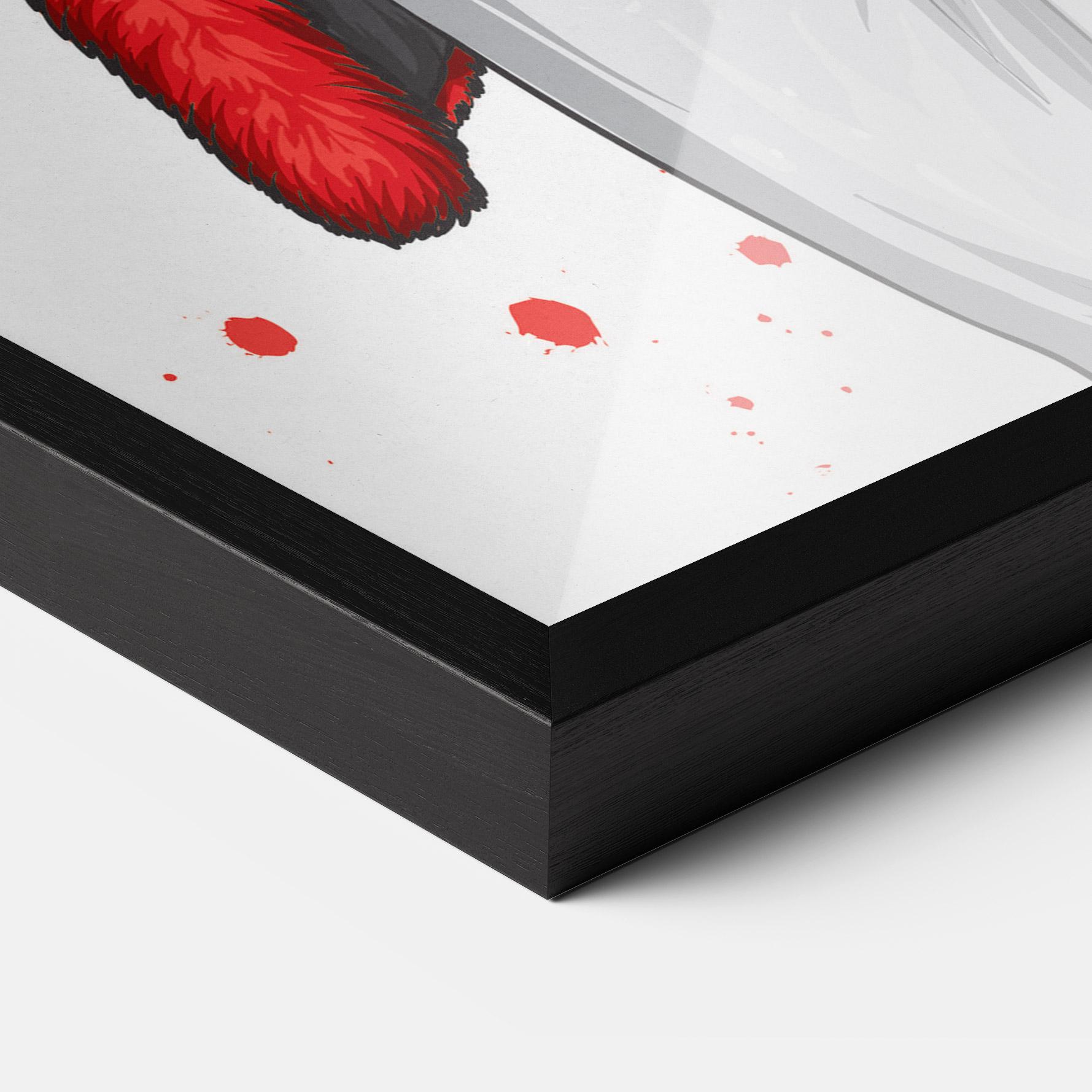 Poster Înrămat Black Blouse Woman mockup 3