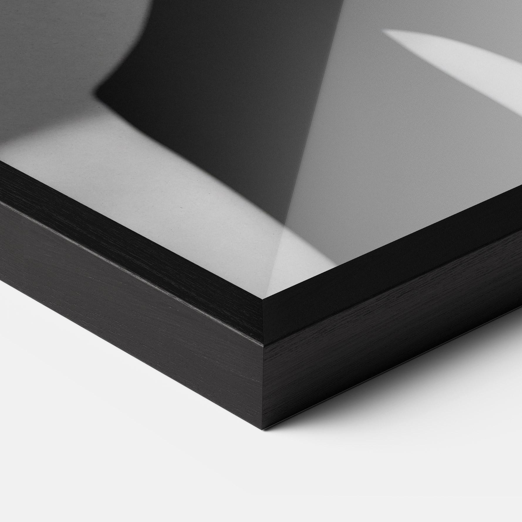 Poster Înrămat Black Lines On Face mockup 3