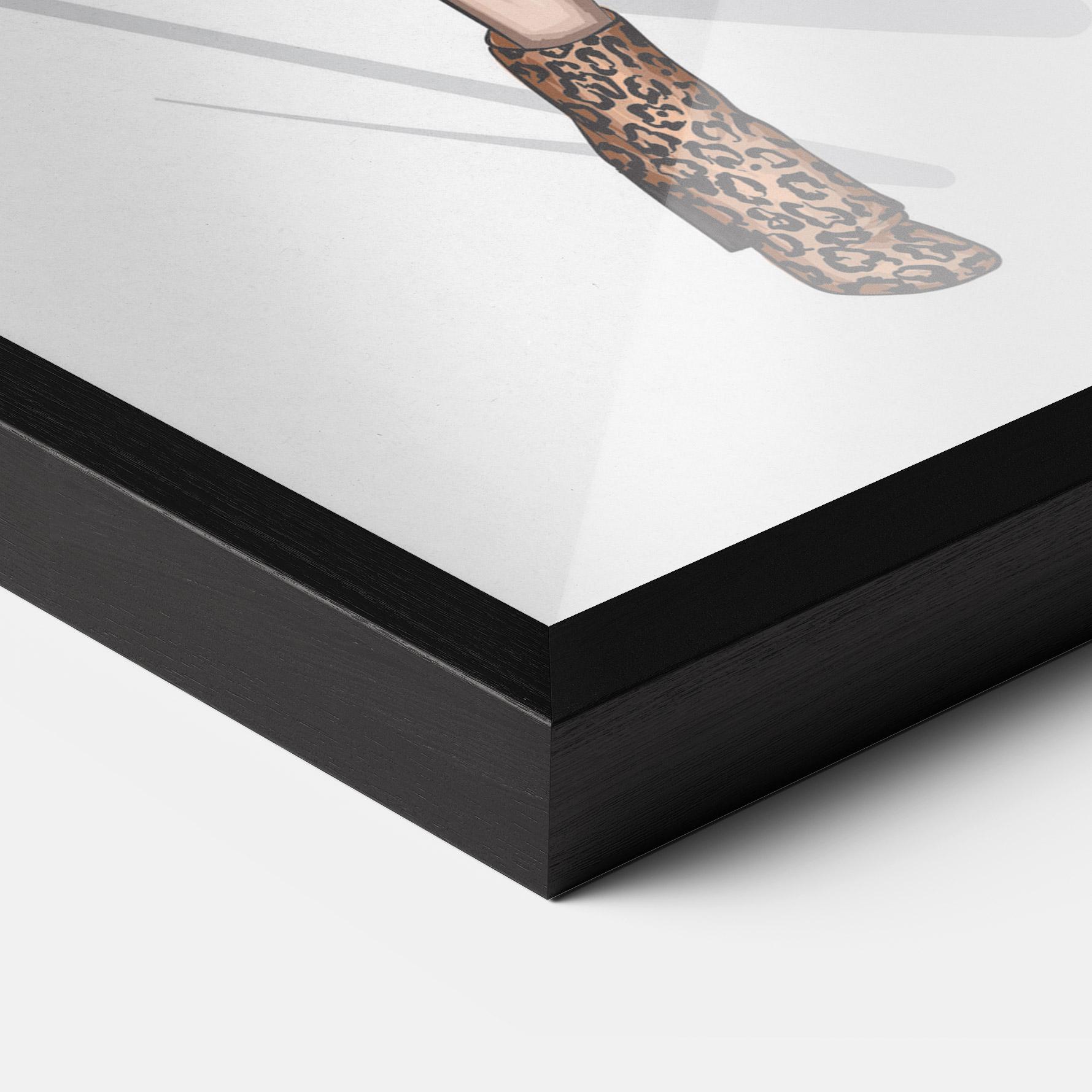 Poster Înrămat Black Red Outfit mockup 3