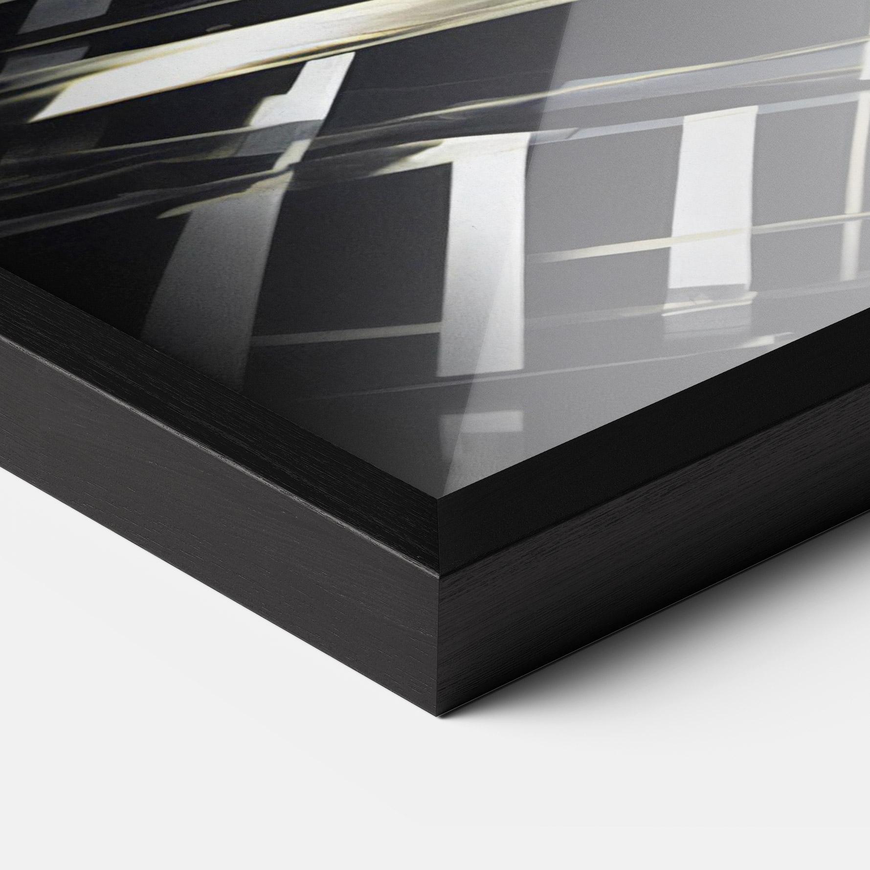 Poster Înrămat Futuristic Make Up Woman mockup 3