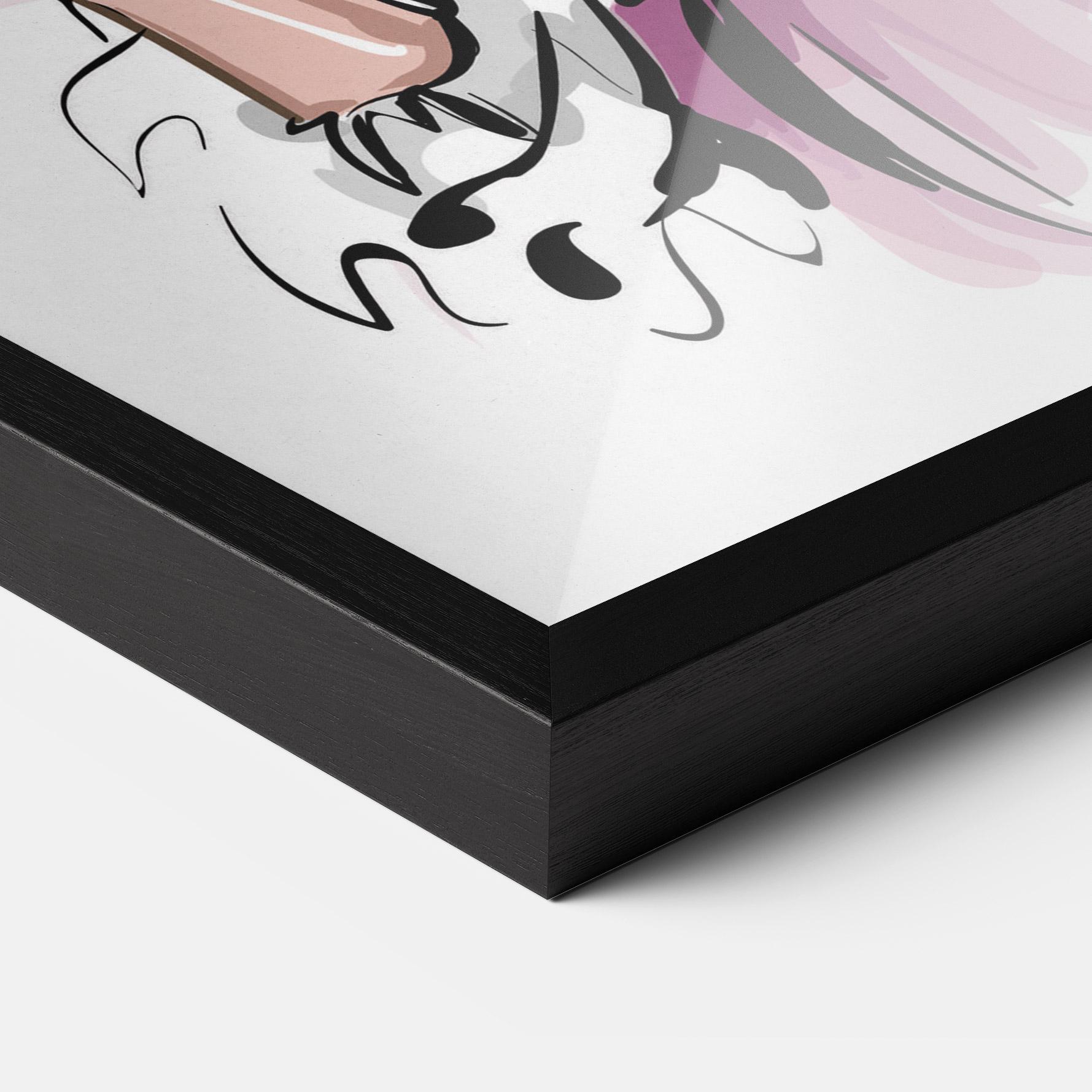 Poster Înrămat Pink Style mockup 3