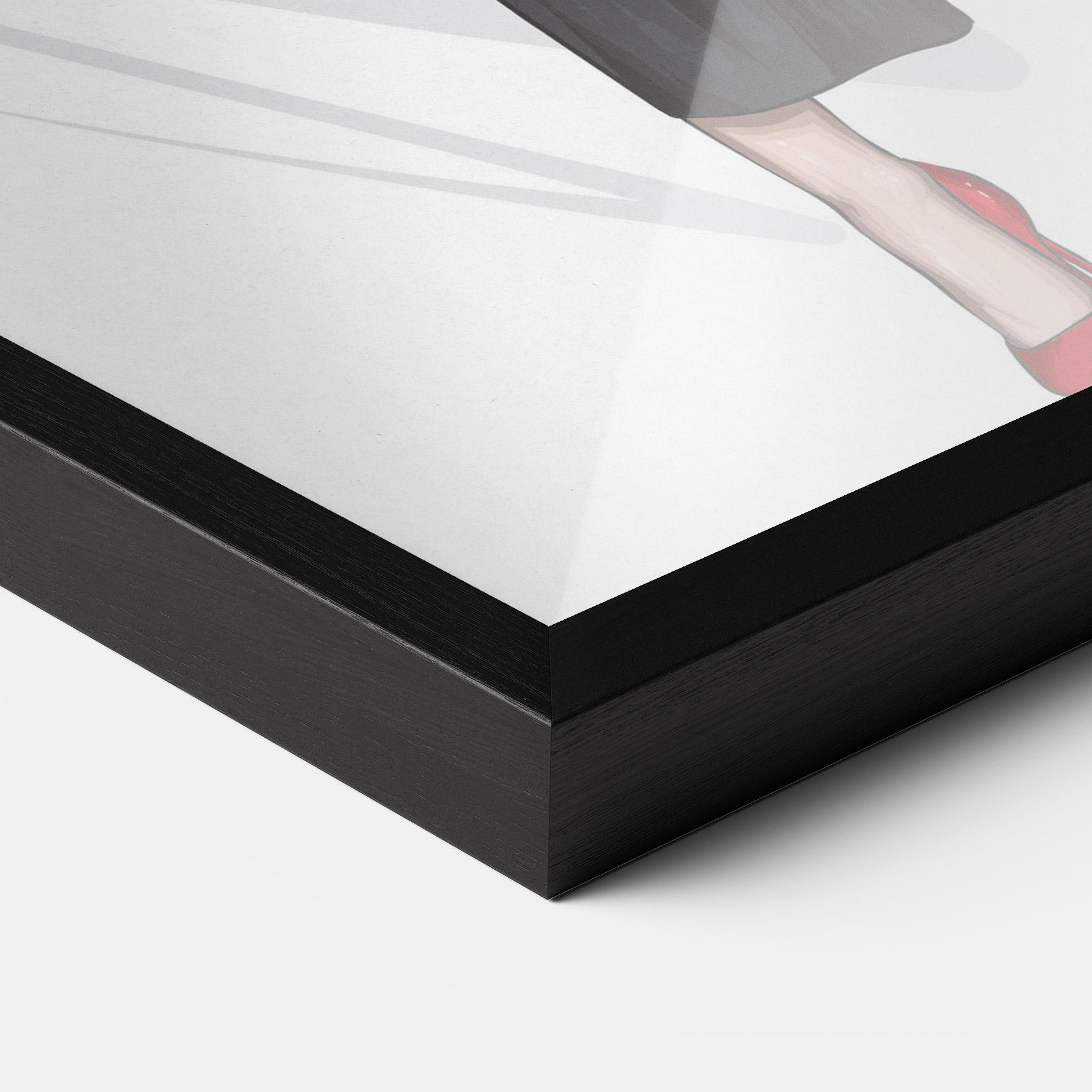 Poster Înrămat Pretty Woman In White mockup 3