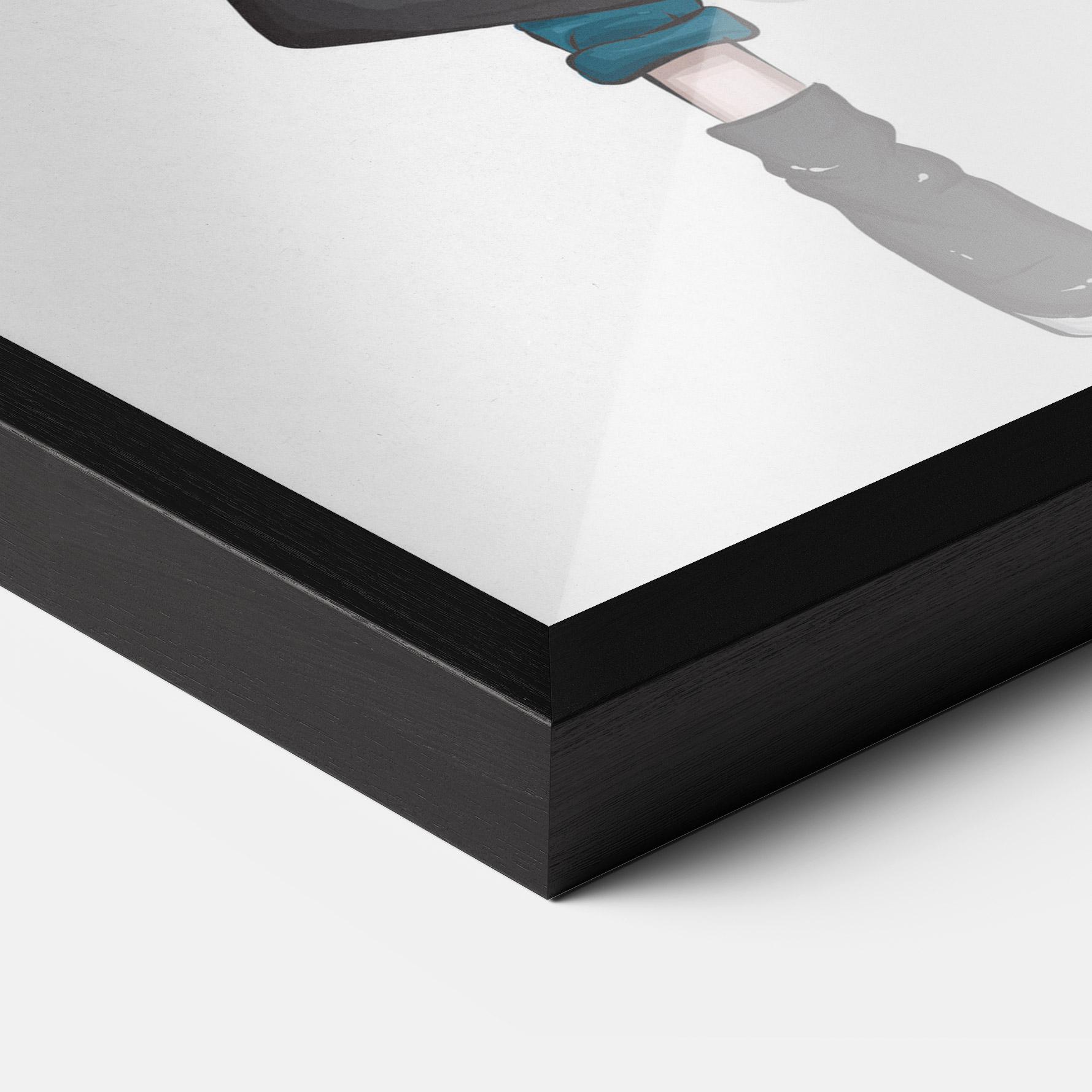 Poster Înrămat Red Coat mockup 3