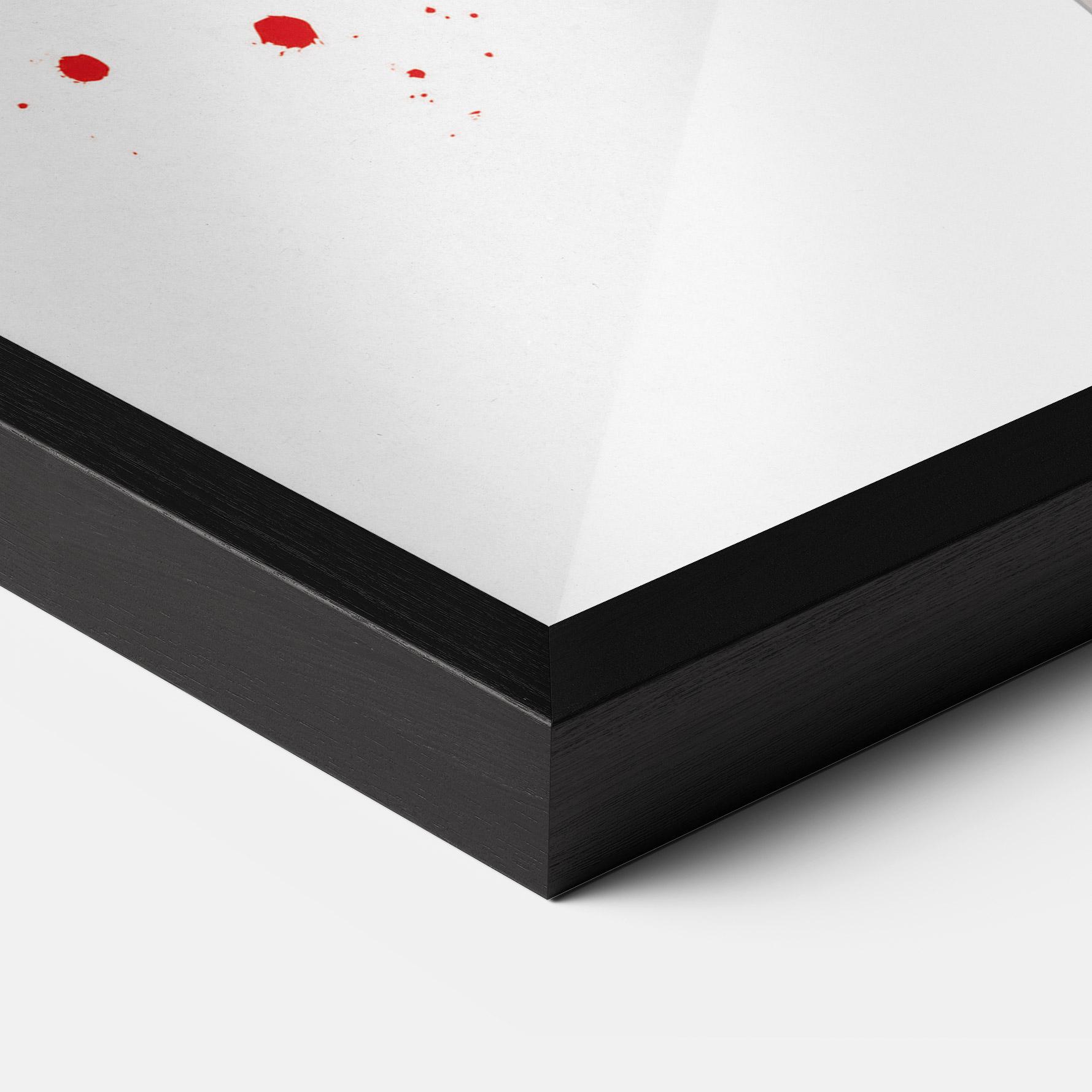 Poster Înrămat Red Pants Woman mockup 3