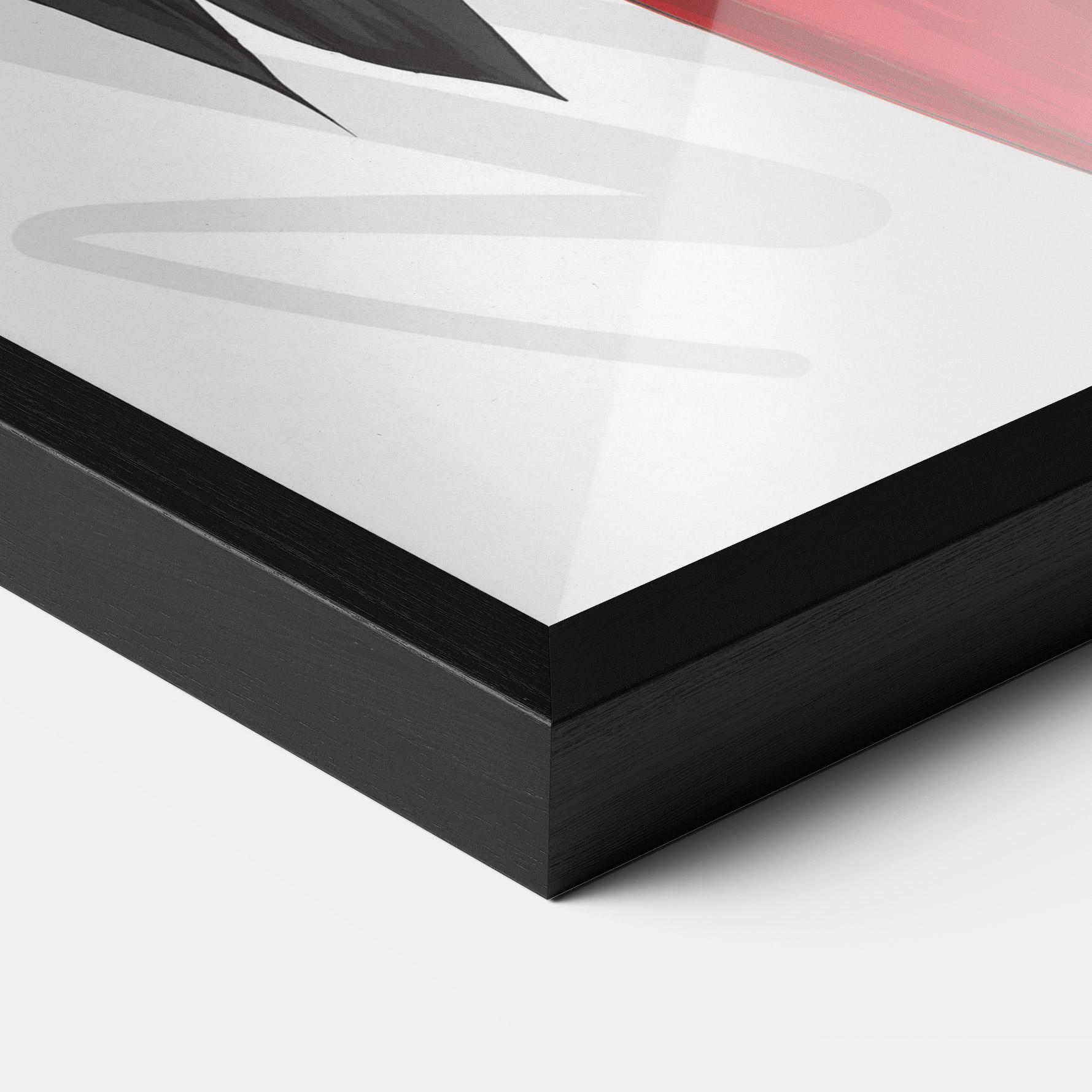 Poster Înrămat Red Suit Woman mockup 3