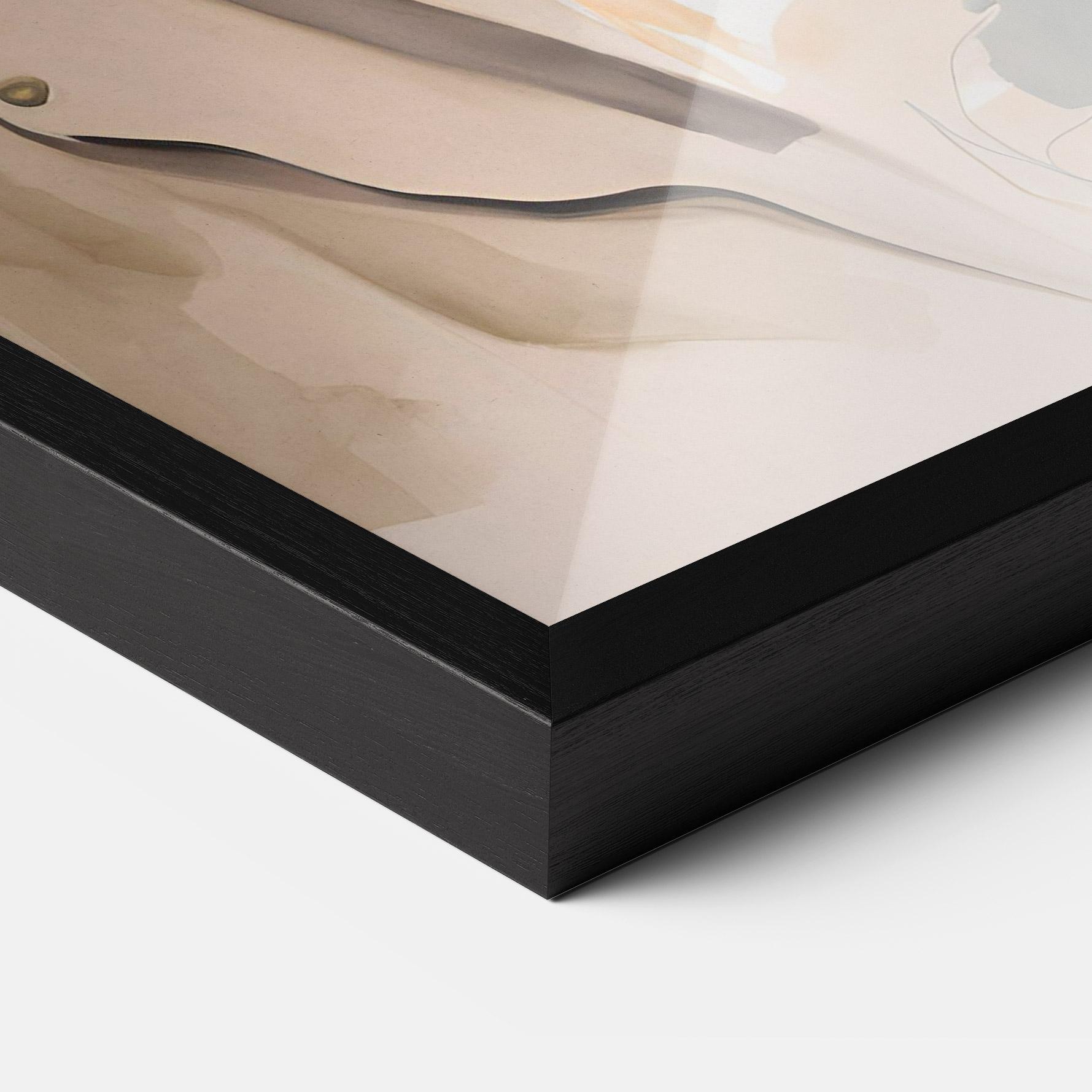 Poster Înrămat Watercolor Stylish Model mockup 3