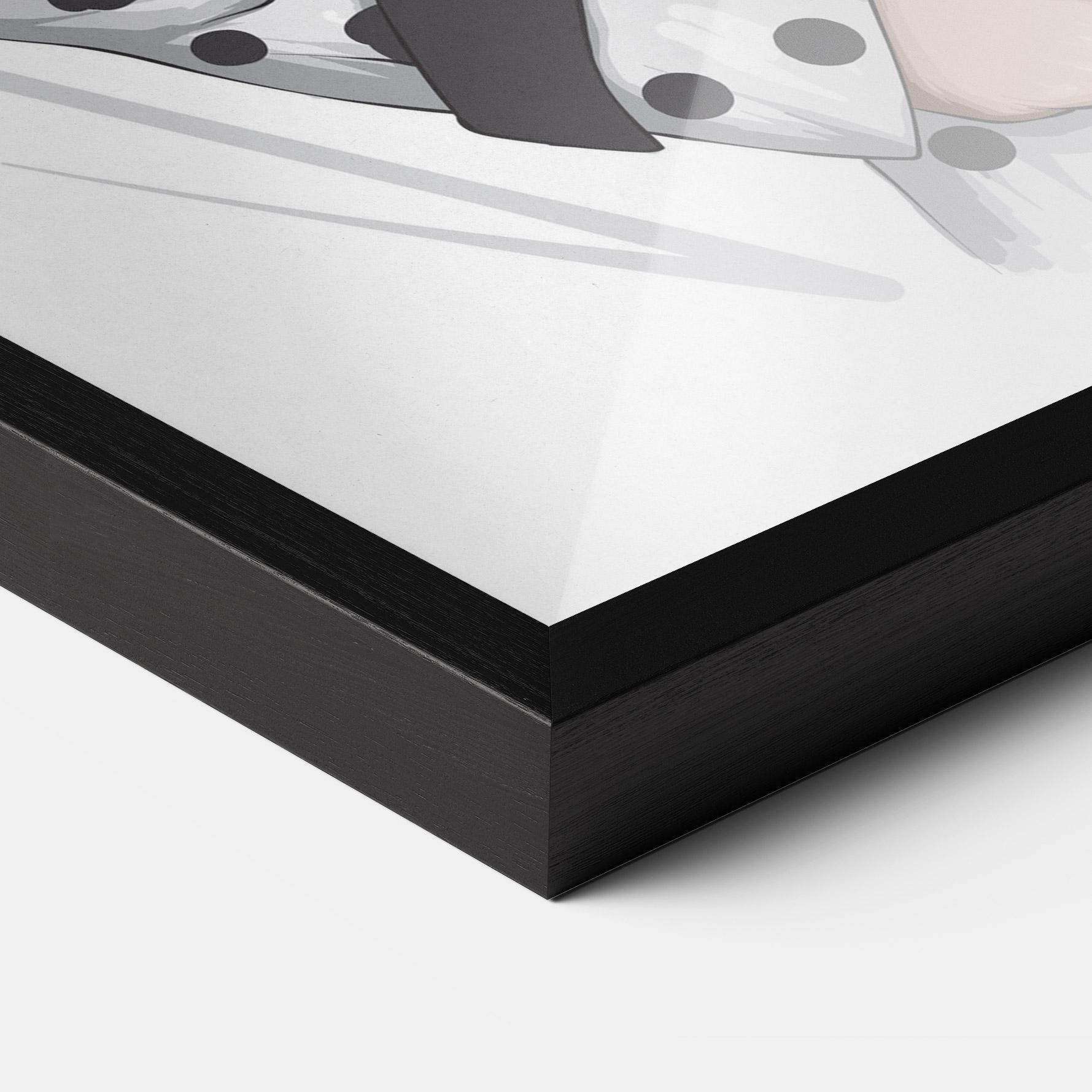 Poster Înrămat White Red Outfit mockup 3