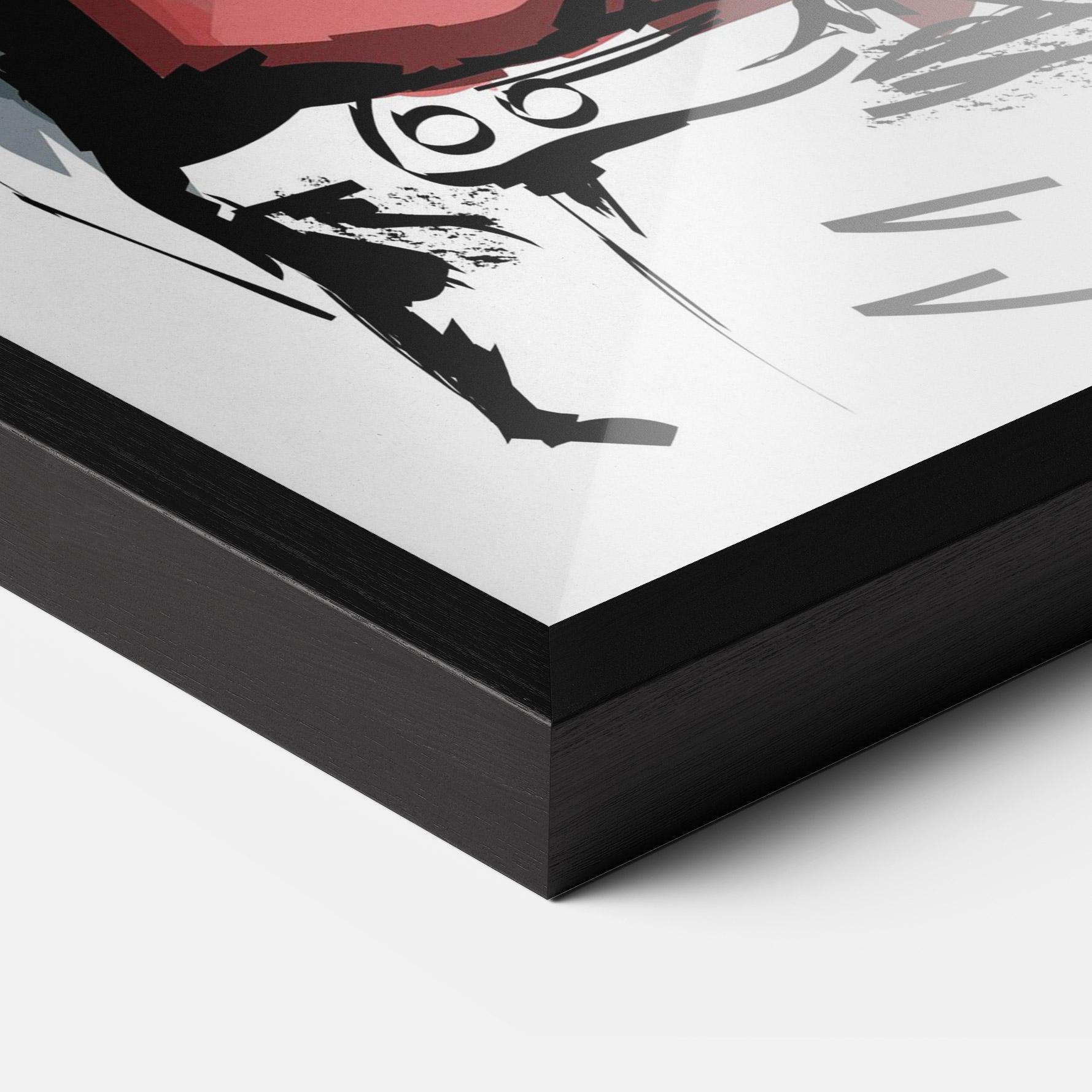 Poster Înrămat Woman Feeling Cute mockup 3