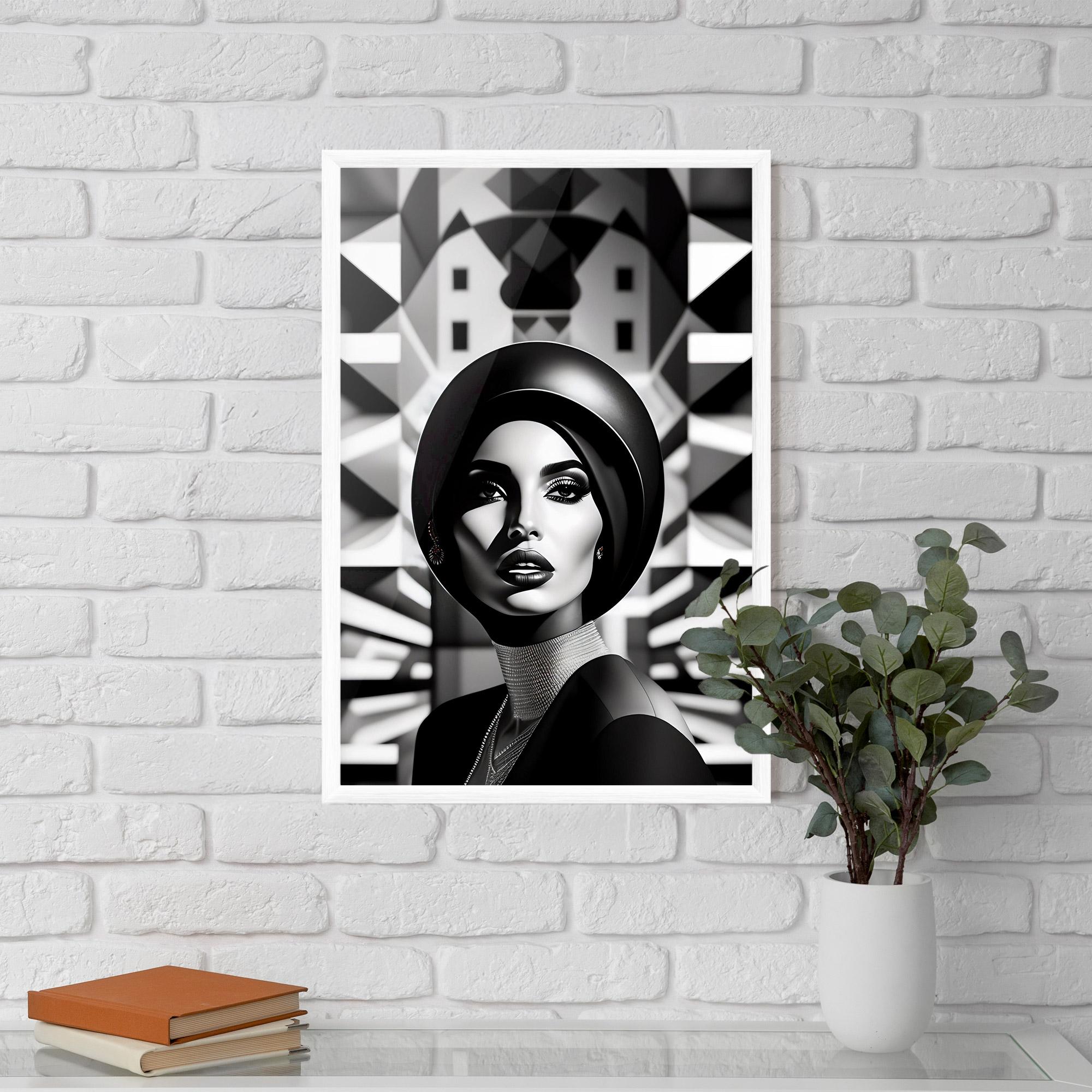 Poster Înrămat Big Black Hat mockup 5