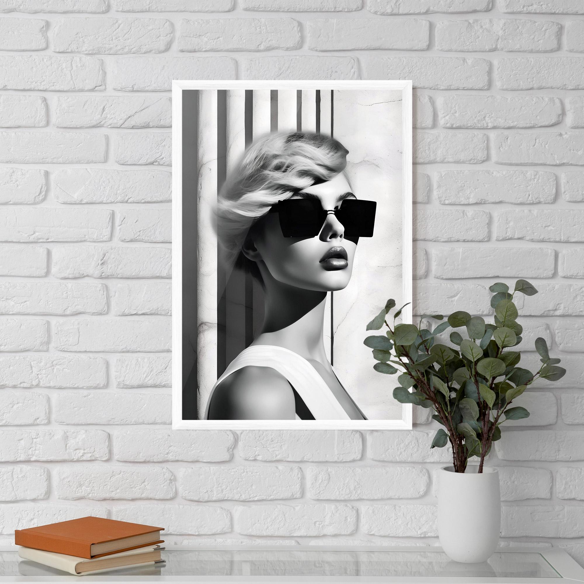 Poster Înrămat Fashion Woman Glasses mockup 5