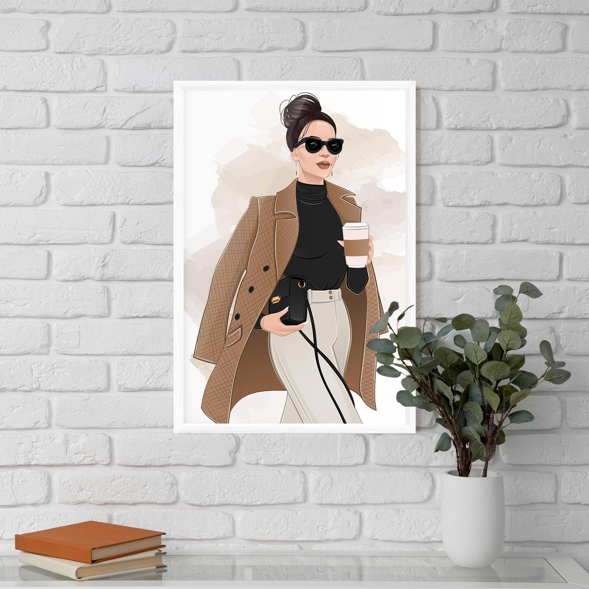Poster Înrămat Modern Coffee Outfit mockup 5