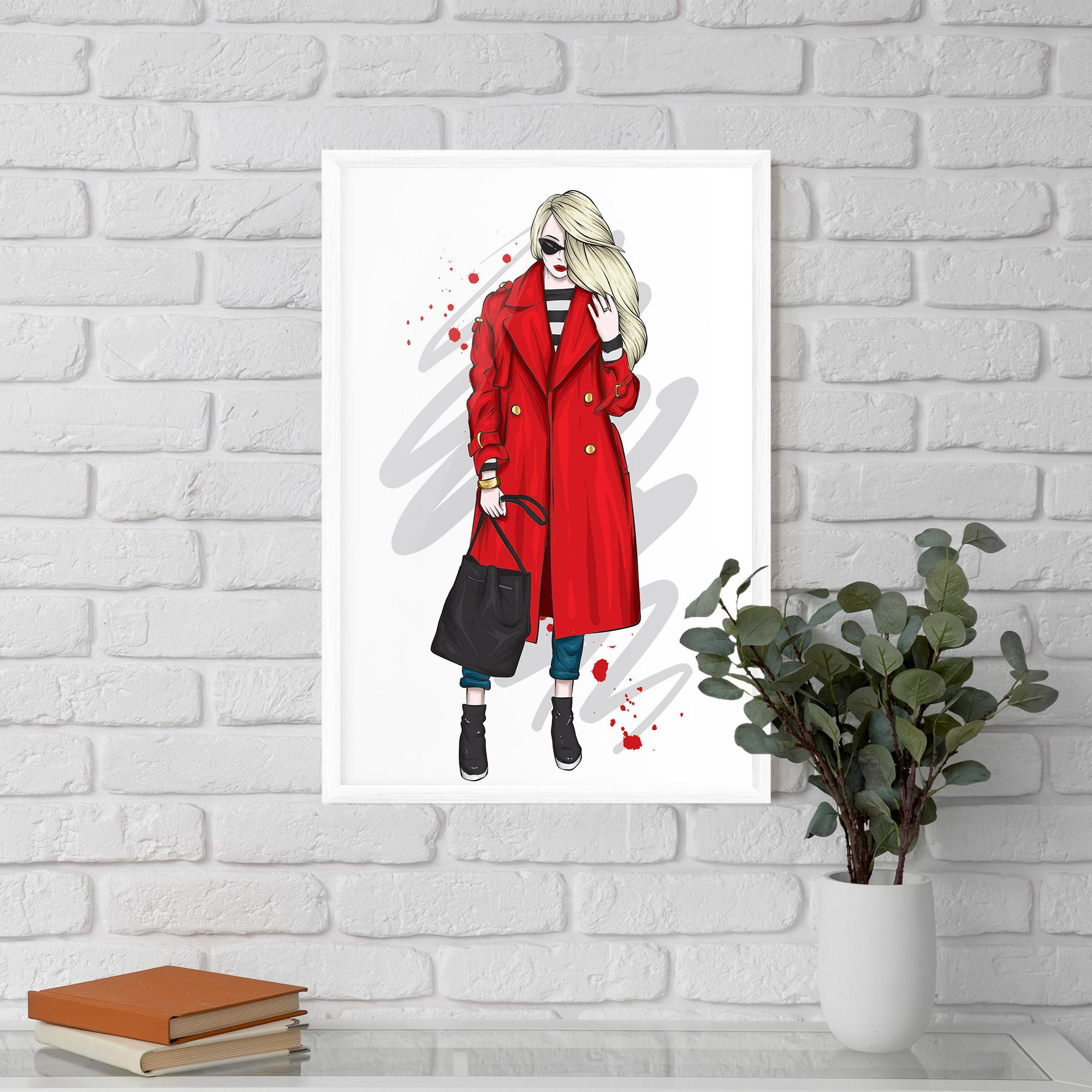 Poster Înrămat Red Coat mockup 5