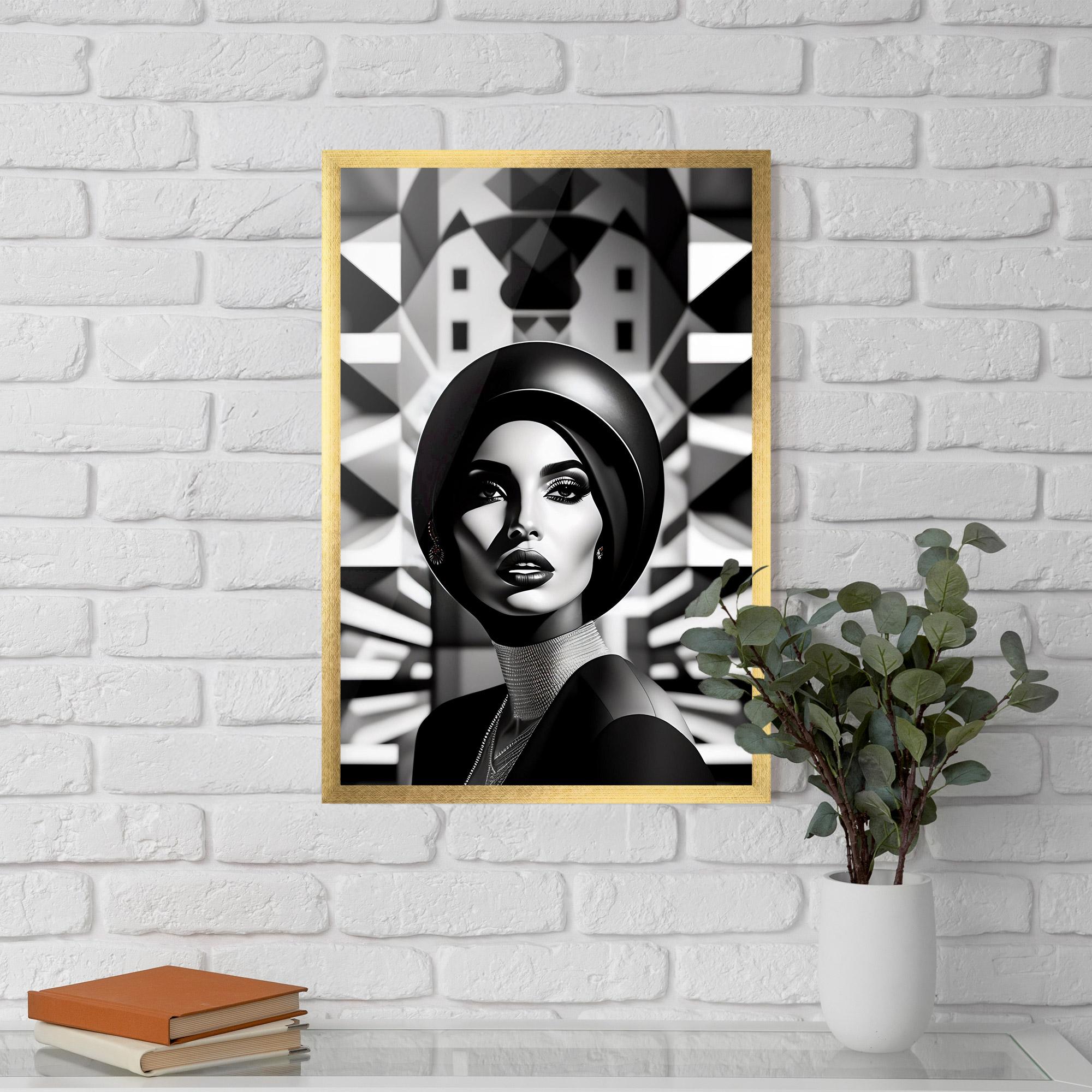 Poster Înrămat Big Black Hat mockup 5