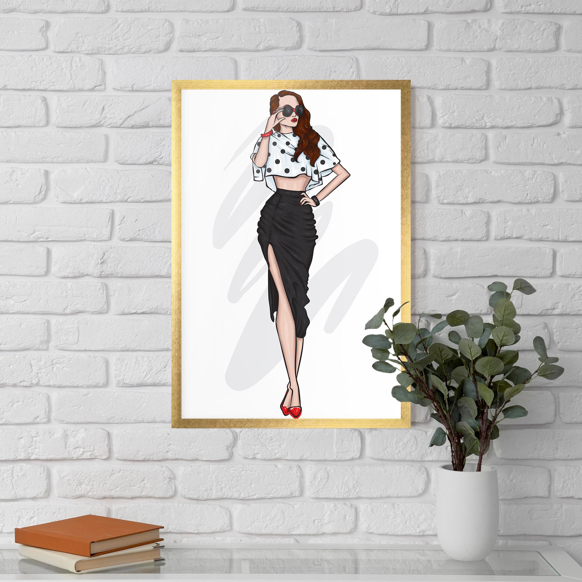 Poster Înrămat Black Skirt Diva mockup 5