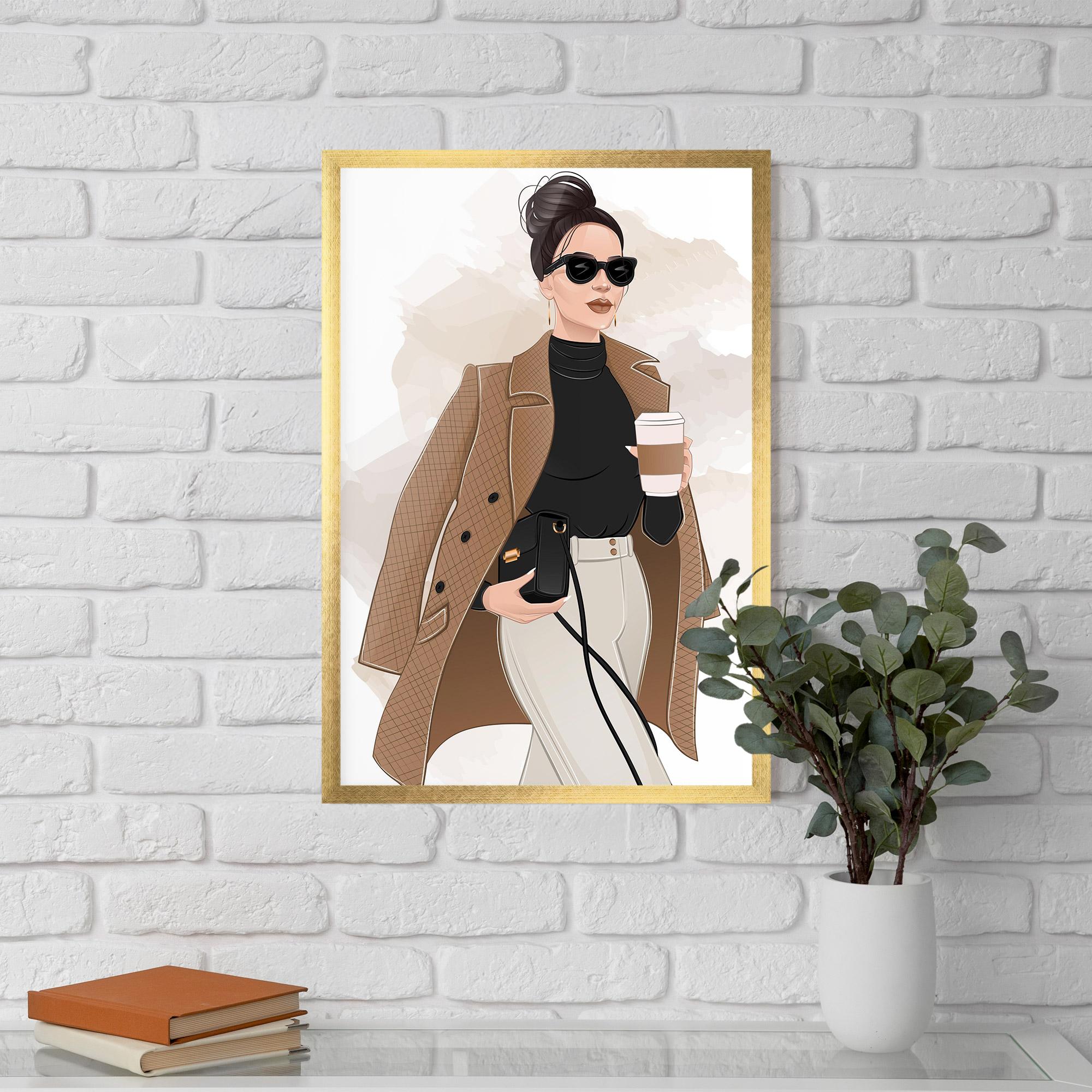 Poster Înrămat Modern Coffee Outfit mockup 5