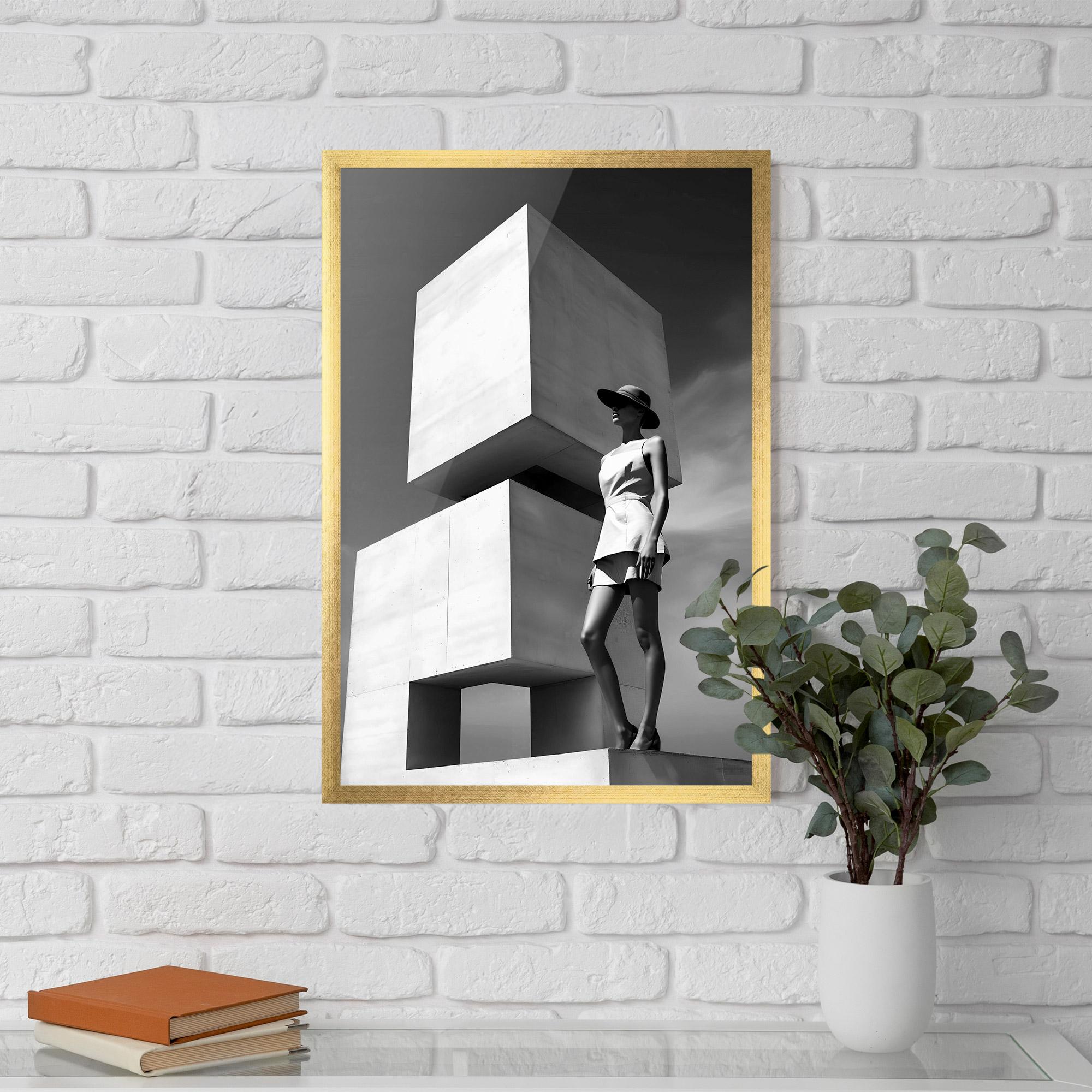 Poster Înrămat Modern Fashion Woman mockup 5