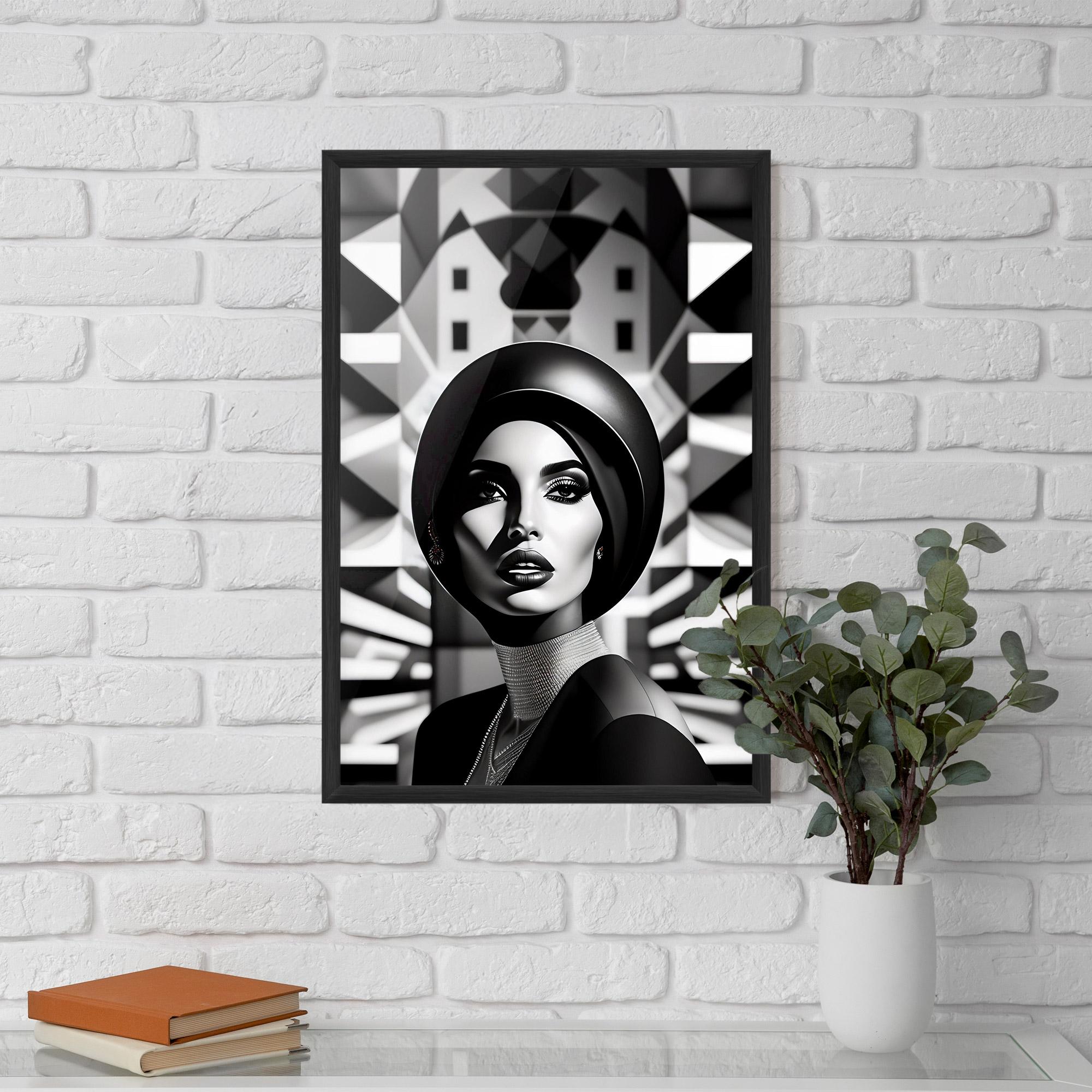 Poster Înrămat Big Black Hat mockup 5