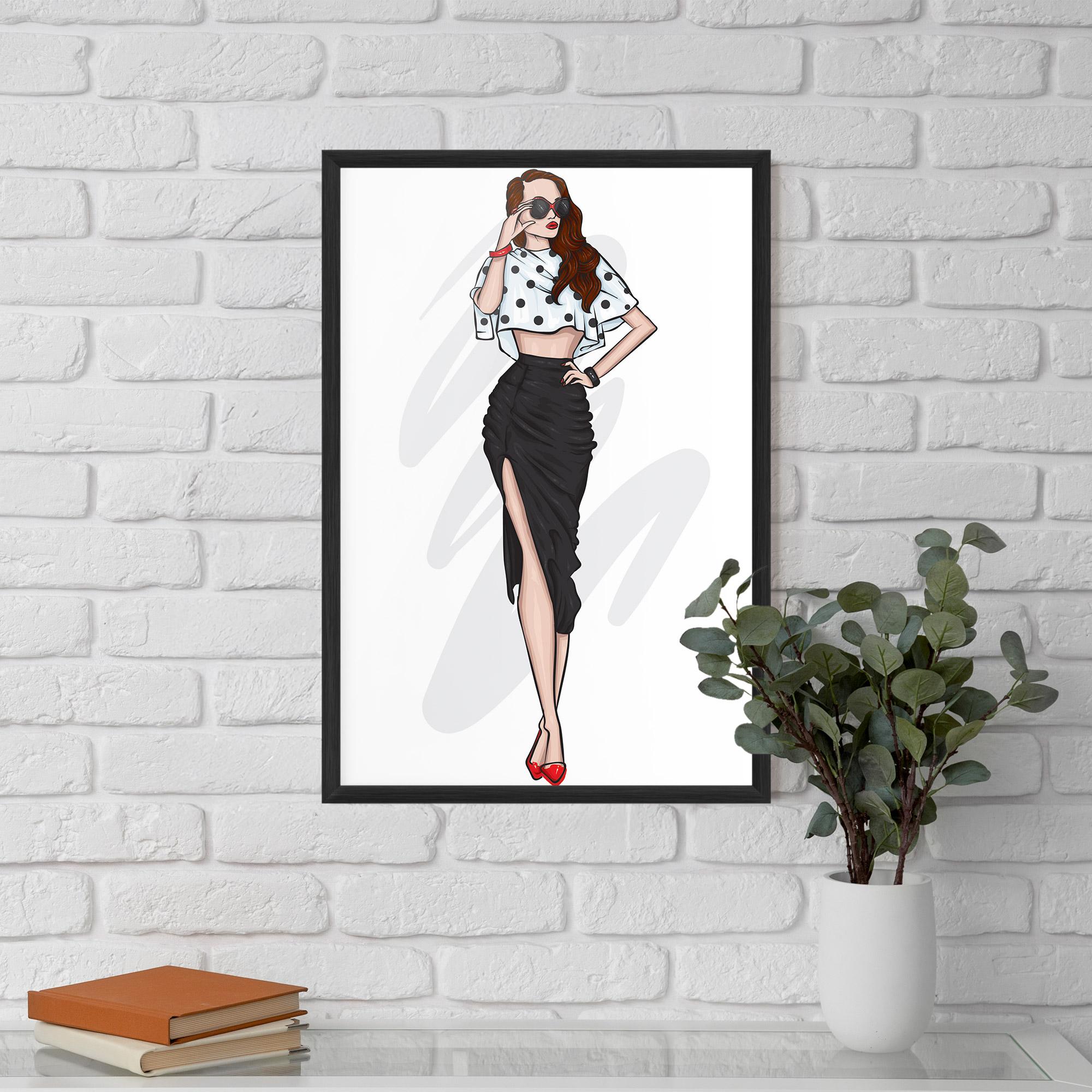 Poster Înrămat Black Skirt Diva mockup 5