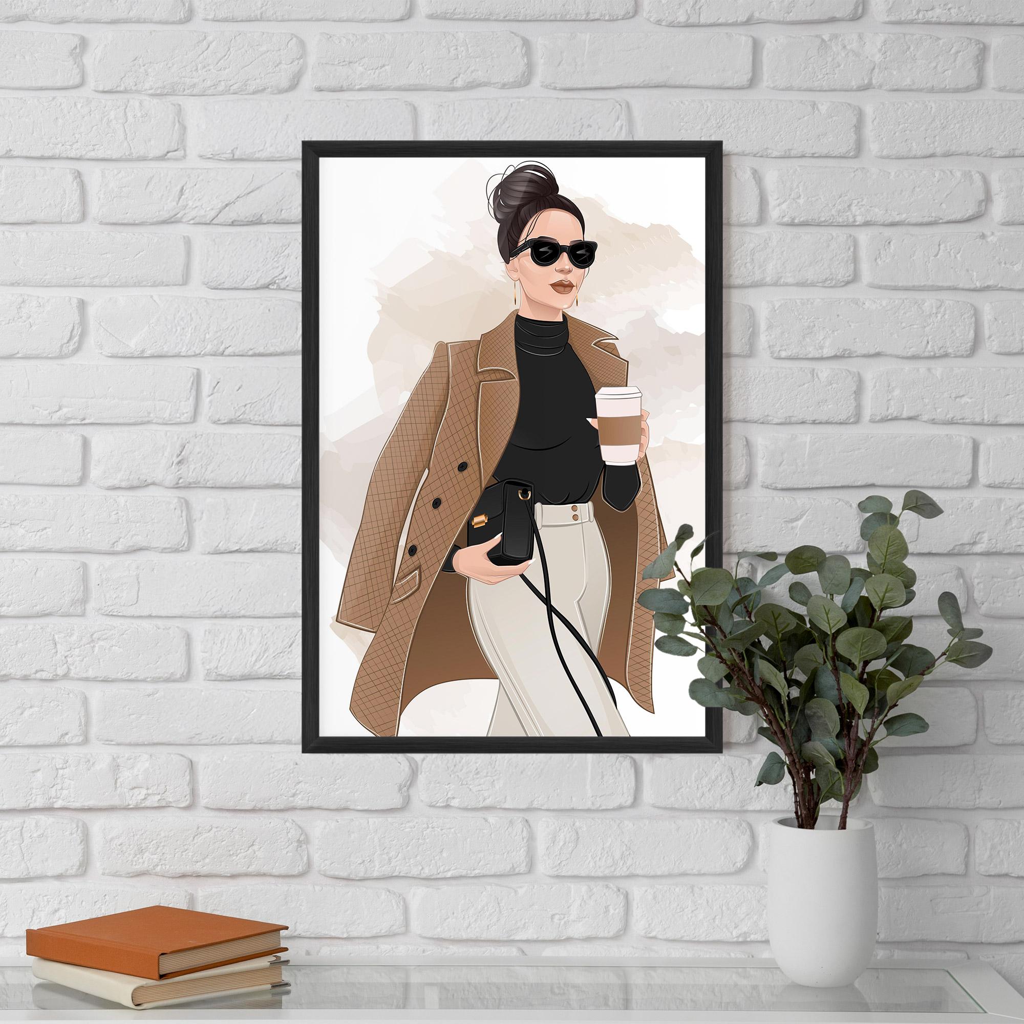 Poster Înrămat Modern Coffee Outfit mockup 5