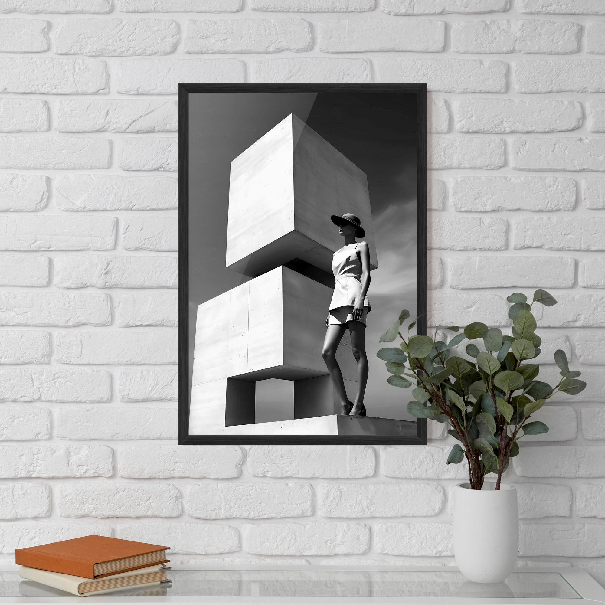 Poster Înrămat Modern Fashion Woman mockup 5