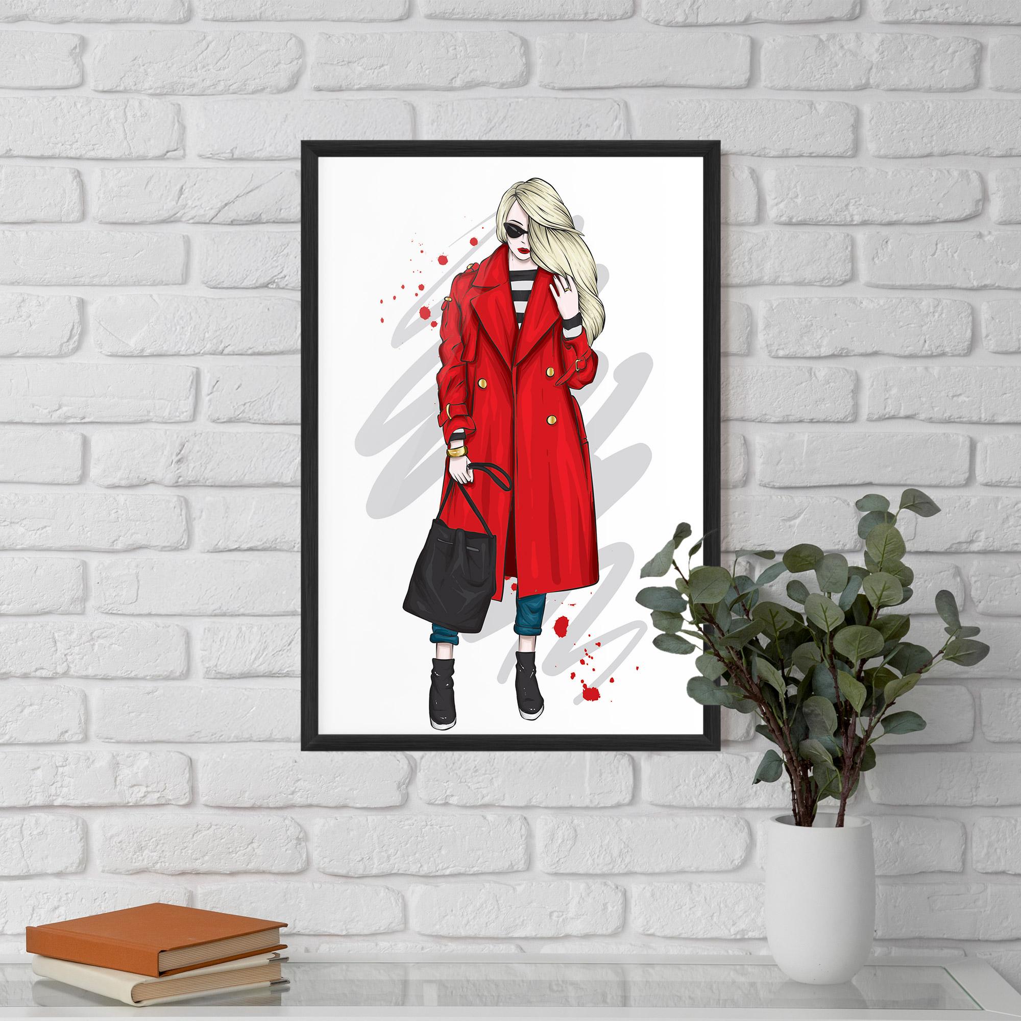 Poster Înrămat Red Coat mockup 5