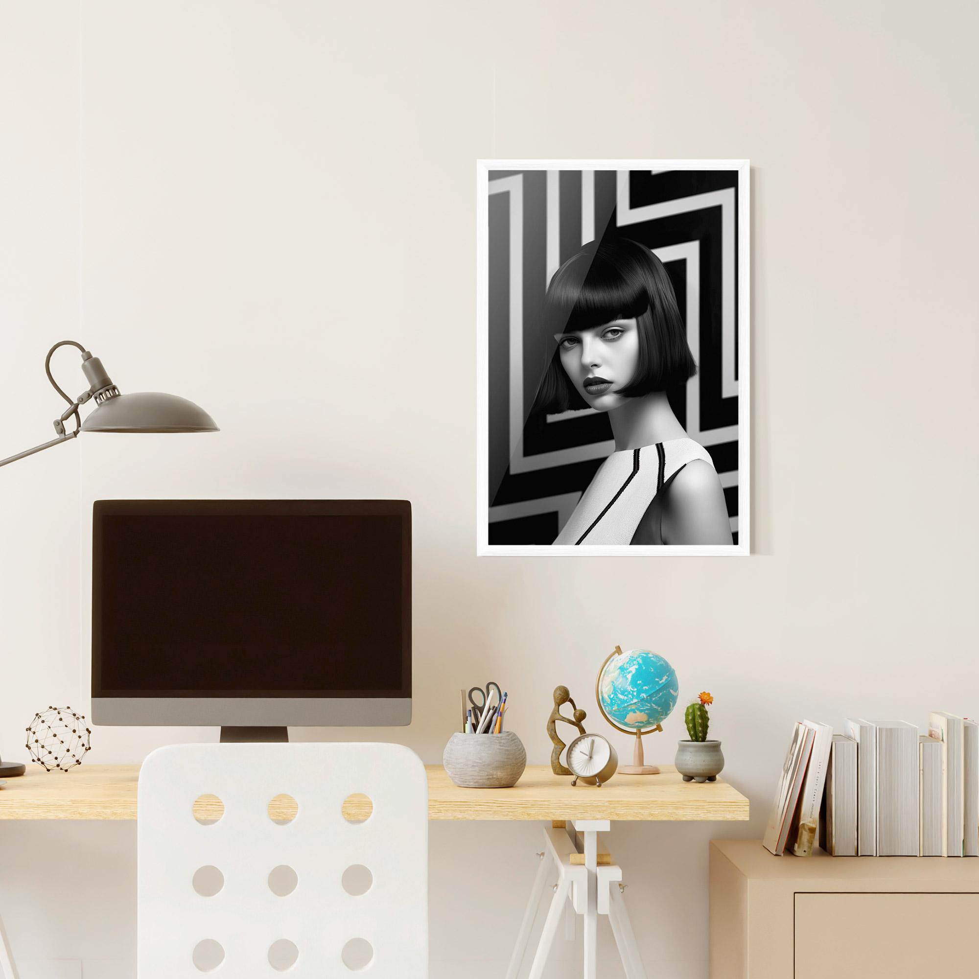 Poster Înrămat Woman Abstract Art mockup 6