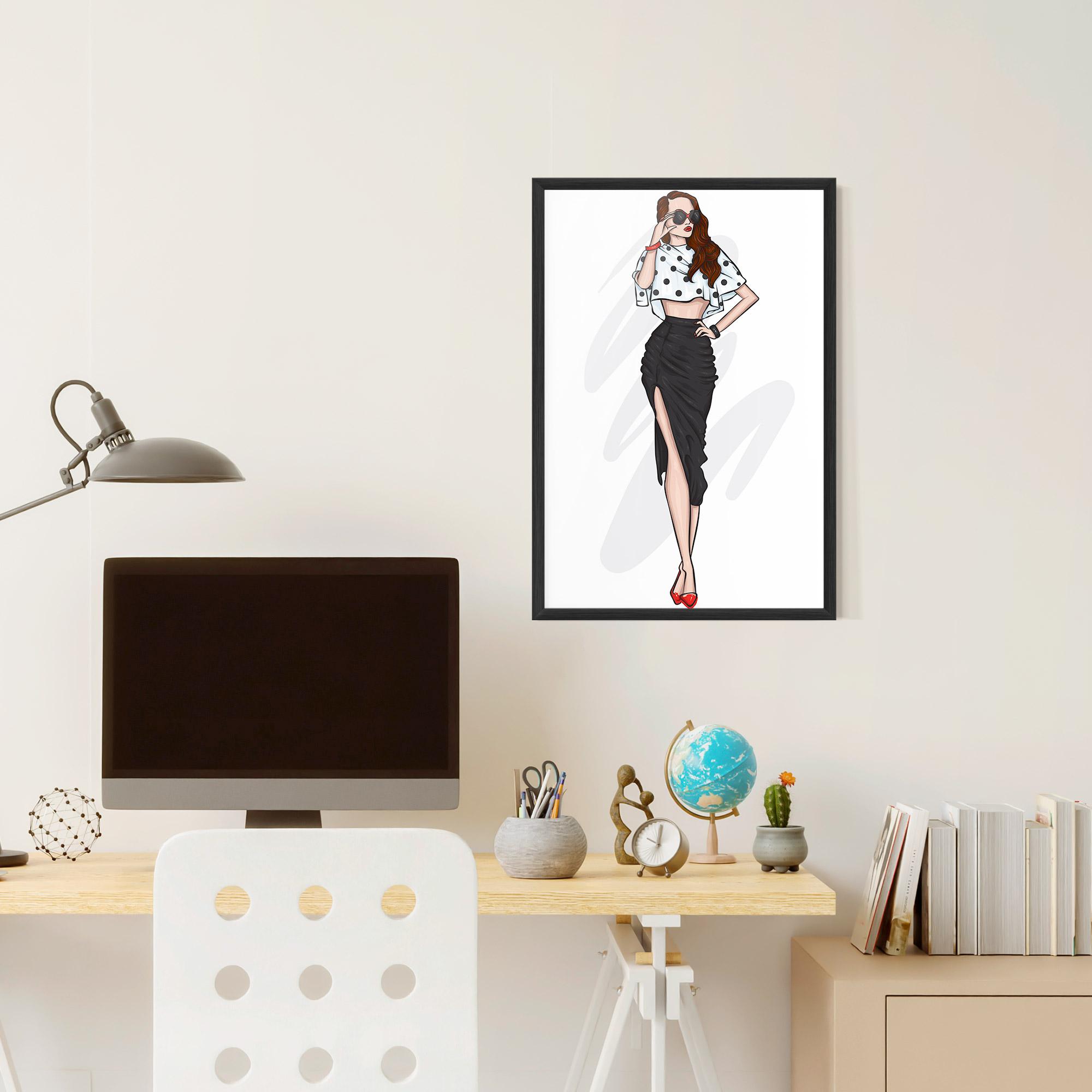 Poster Înrămat Black Skirt Diva mockup 6
