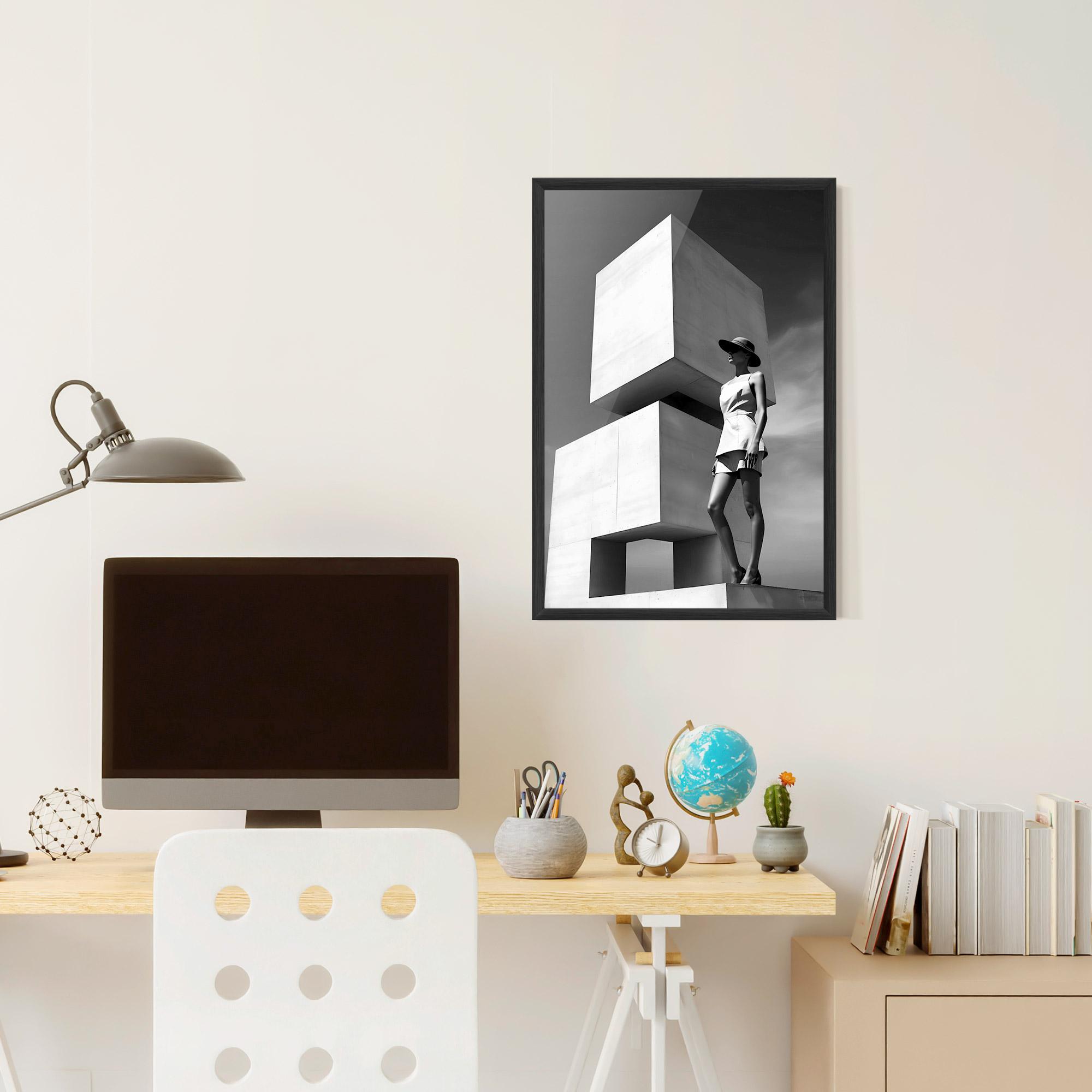 Poster Înrămat Modern Fashion Woman mockup 6