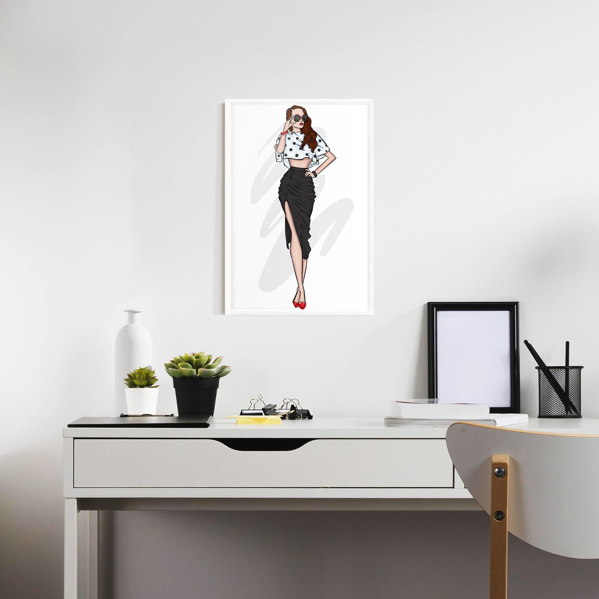 Poster Înrămat Black Skirt Diva mockup 7